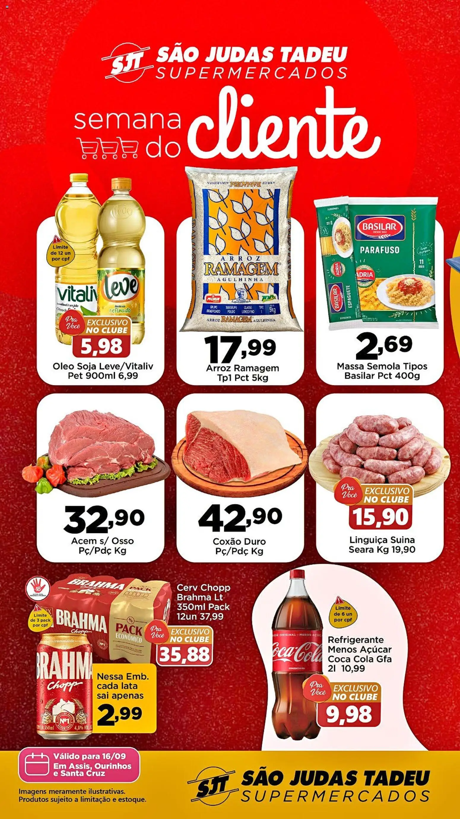 São Judas Tadeu Folheto - válido de 16/09/2026 | Página: 1 | Produtos: Coxão duro, Acém, Massa, Açúcar