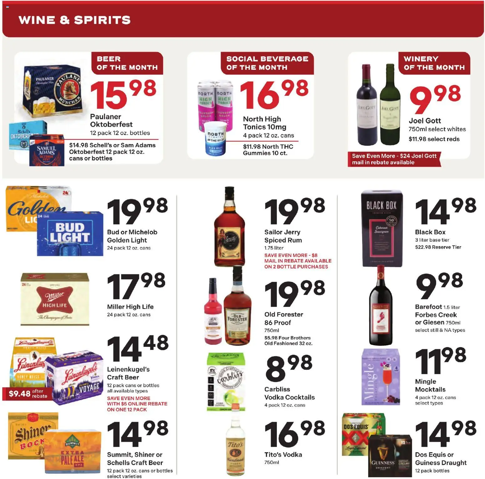 Coborn's Liquor Ad - valid from 09/16/2026 | Page: 1 | Products: Box, Wine, Beer, Cocktails