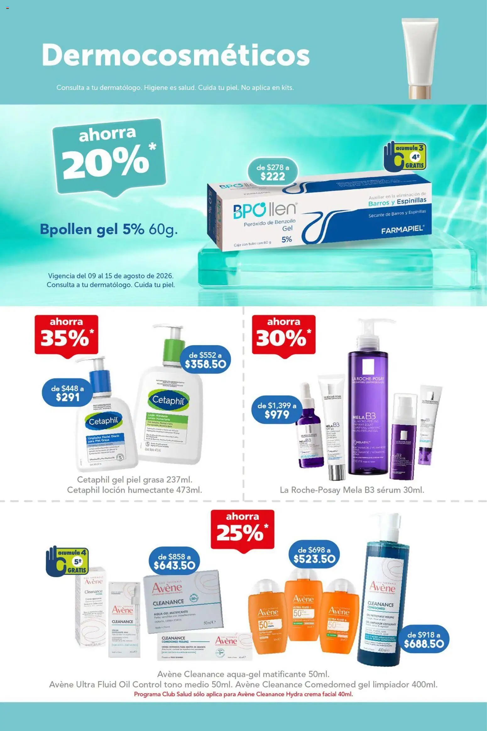 Nuevas ofertas de Farmacia San Pablo válidas en toda la República Mexicana desde el 09/08/2026. ¡Encuentra las mejores ofertas en Farmacia San Pablo catálogo! | Página: 10 | Productos: Serum, Exfoliante, Caja, Peeling