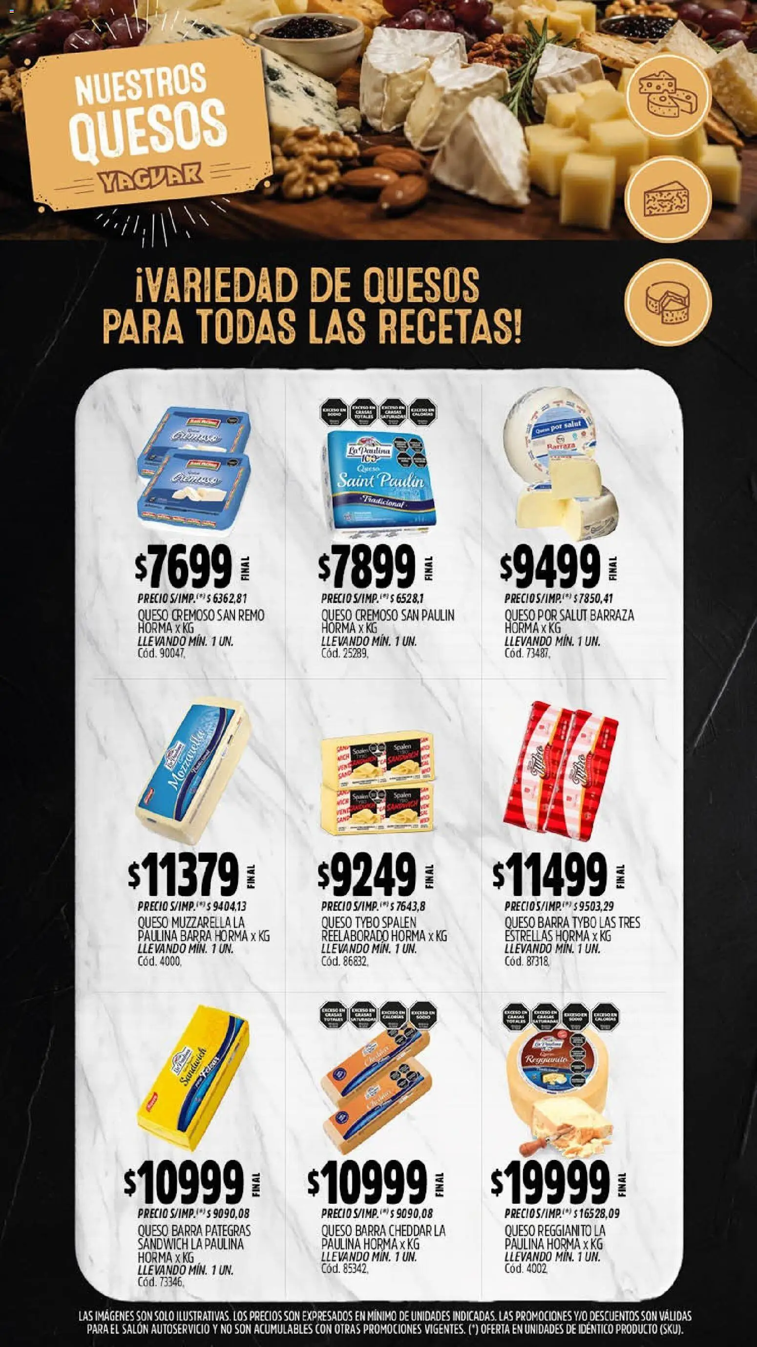 Yaguar - Oferta Semanal Mar del Plata │ válido desde el 07/09/2026 | Página: 7 | Productos: Mozzarella, Muzzarella, Queso