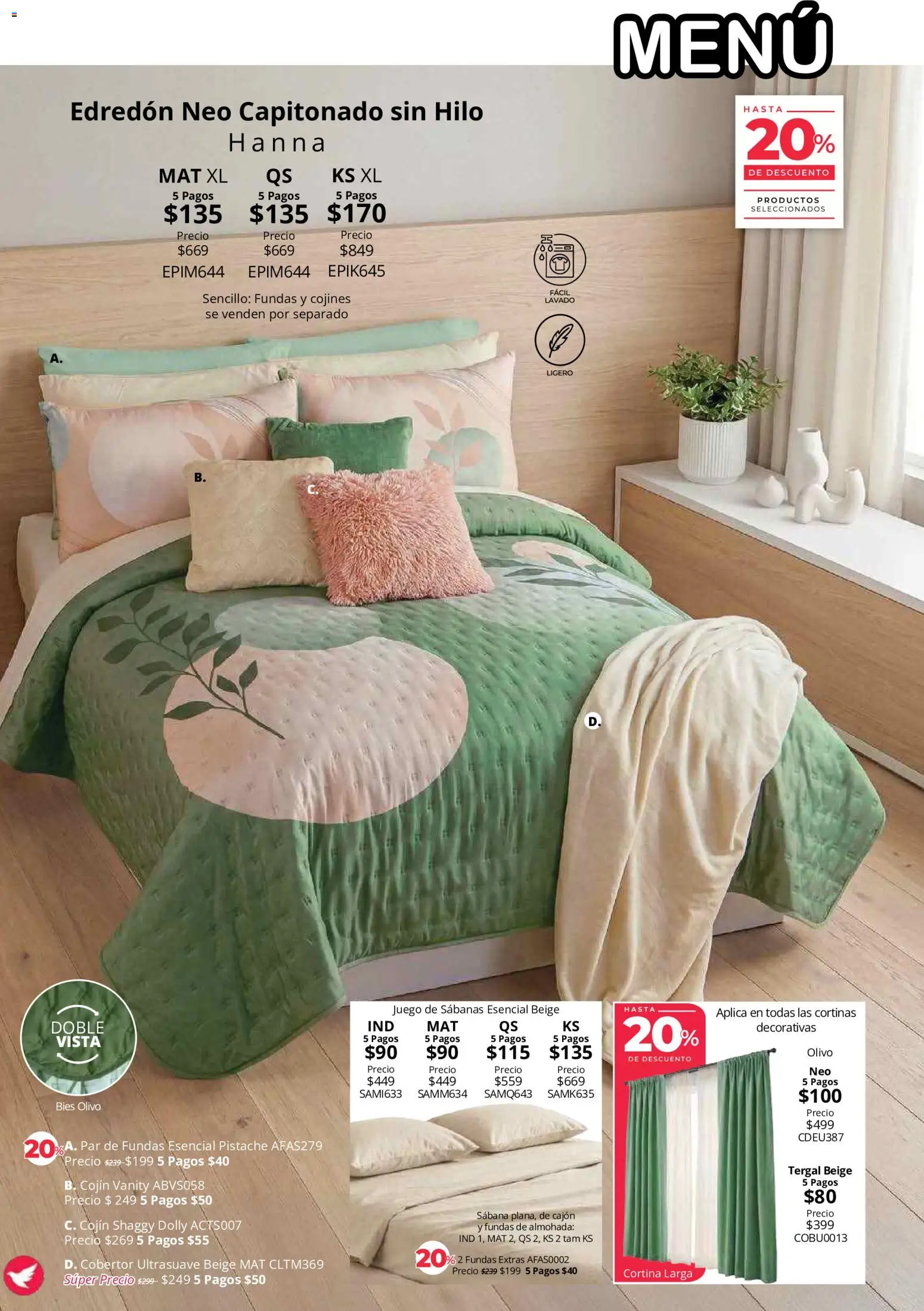 Nuevas ofertas de Colchas Concord válidas en toda la República Mexicana desde el 01/08/2026. ¡Encuentra las mejores ofertas en Colchas Concord catálogo! | Página: 53 | Productos: Cobertor, Juego, Almohada, Cortinas