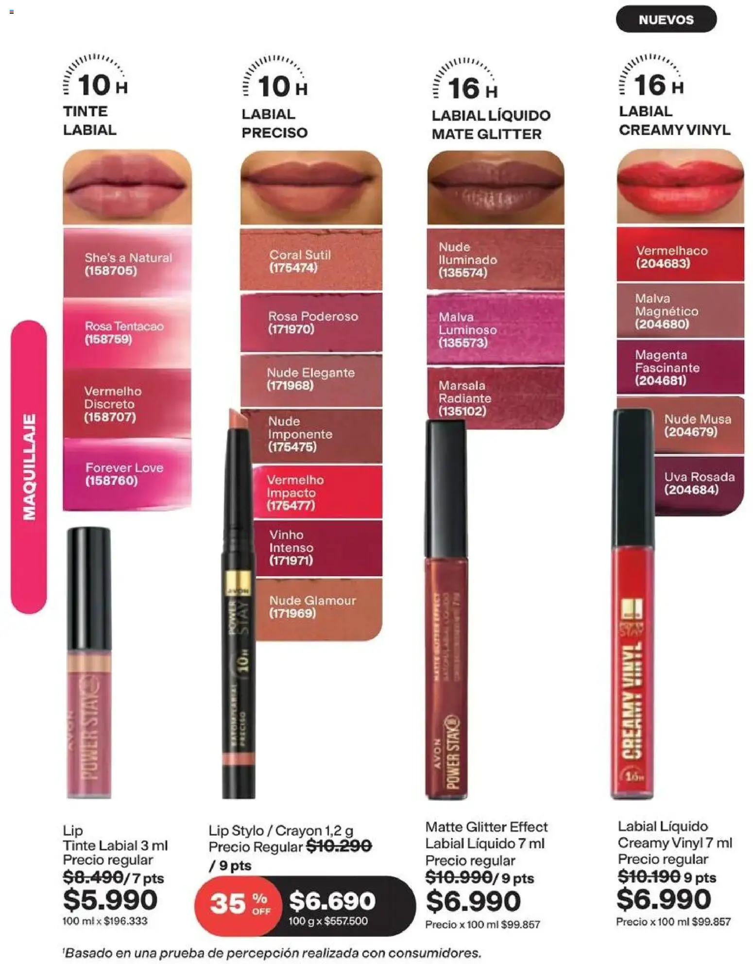 Catálogo Avon Campaña 14 │ válido desde el 15.09.2026 | Página: 29 | Productos: Glitter, Uva, Maquillaje, Mate