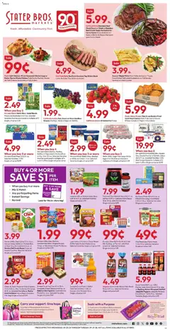 Preview of Stater Bros weekly ads valid from 09/23/2026 | Page: 1