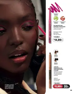 Avon folheto - Campanha 16 - Pré-Visualização do folheto da loja Avon, válido de 12/10/2026 | Página: 99 | Produtos: Delineador, Lápis, Base