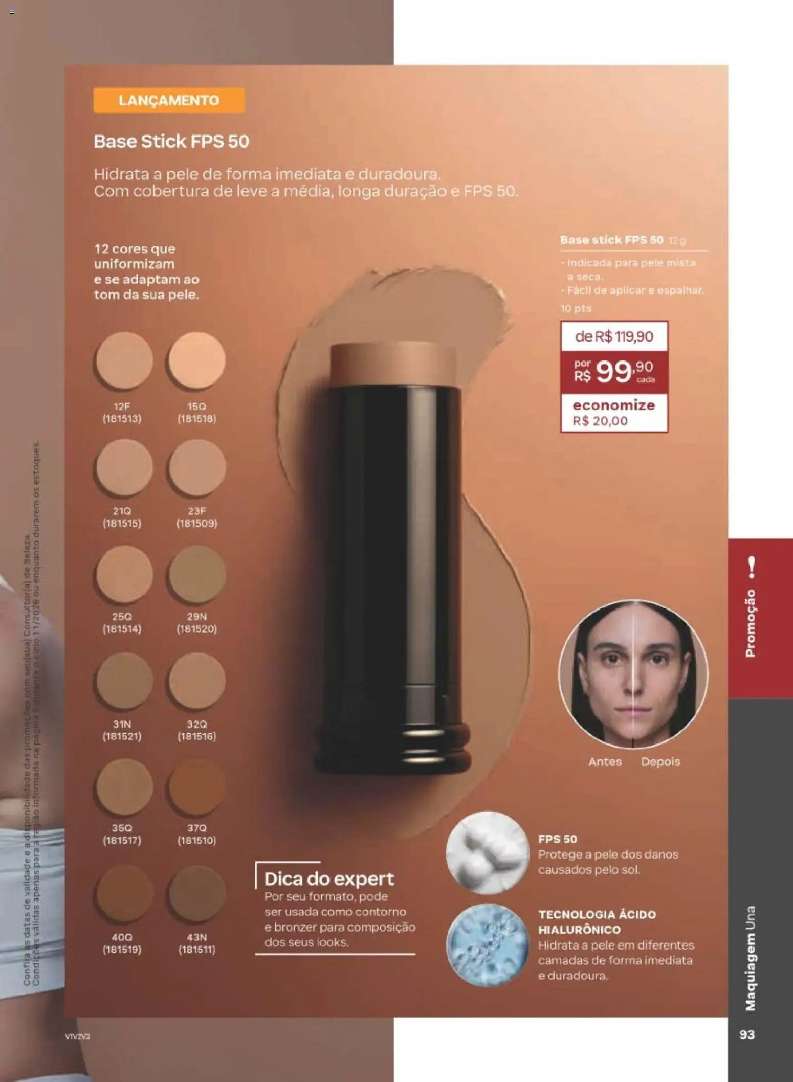 Natura Folheto - válido de 29/06/2026 | Página: 93 | Produtos: Maquiagem, Base, Bronzer