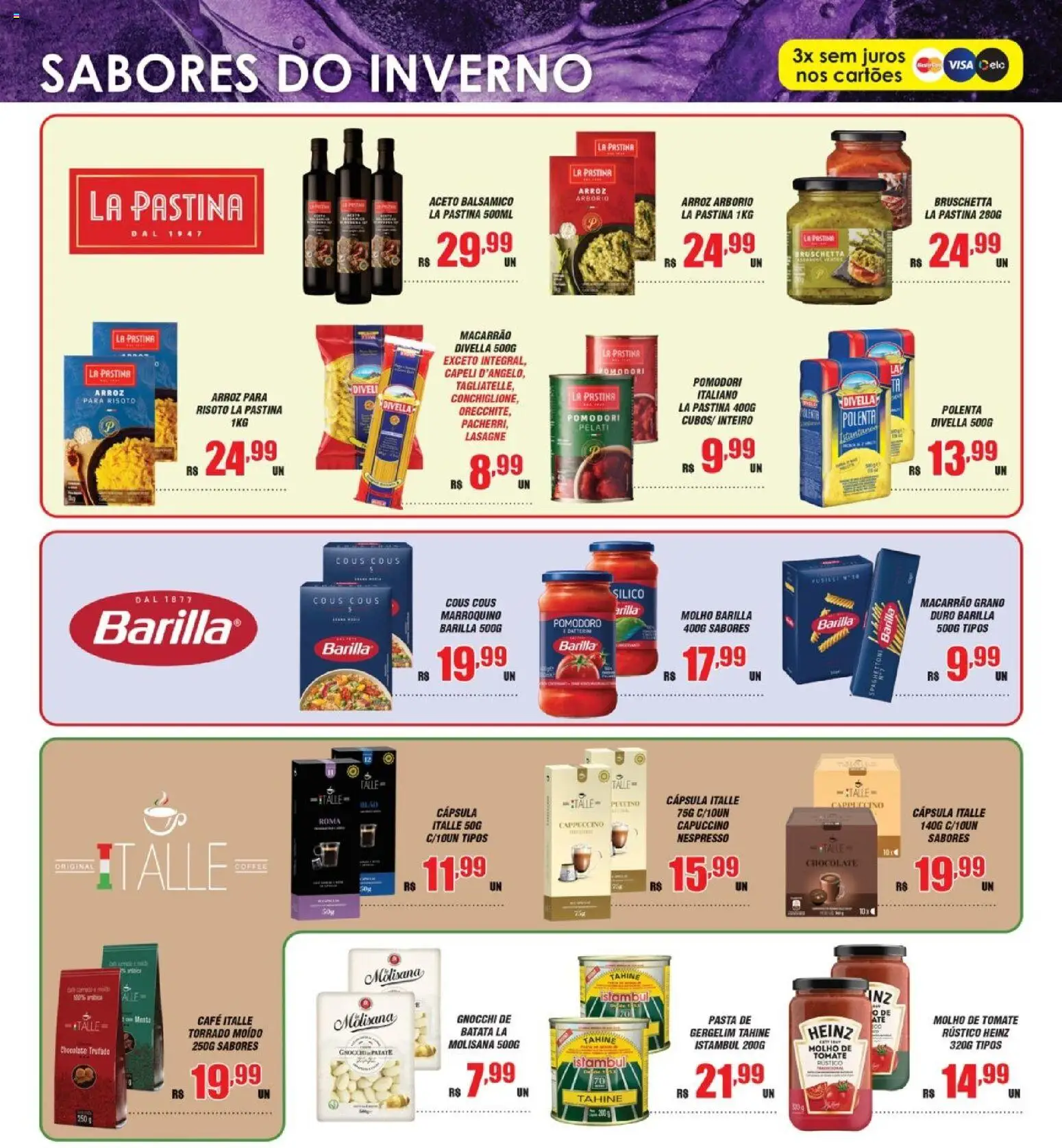 Violeta Supermercados Folheto - válido de 18/07/2026 | Página: 11 | Produtos: Molho de tomate, Café, Chocolate, Pasta