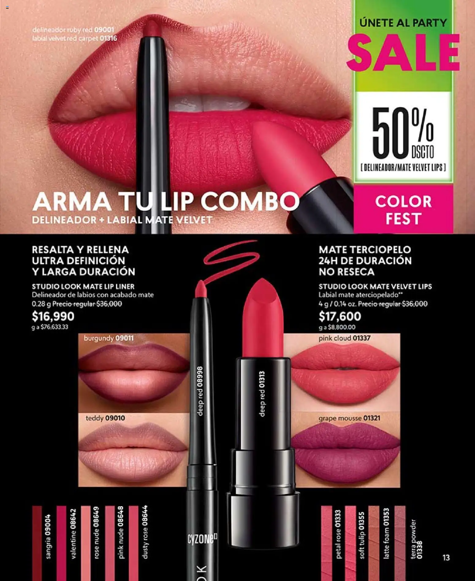 CyZone revista - valida desde el 17.07.2026 | Página: 13 | Productos: Delineador, Mousse