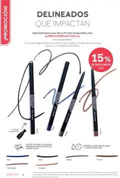 Vista previa de Catálogo Mary Kay Julio Agosto 2026, nuevo folleto de la tienda, válido en México a partir del 01/07/2026 | Página: 26 | Productos: Sacapuntas, Agua, Aceite, Delineador