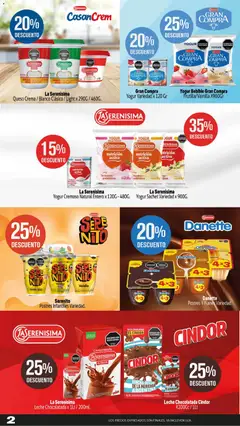 Vista previa Makro Ofertas ALCANZA válido desde el 20/08/2026 | Página: 2 | Productos: Queso, Yogur, Chocolate, Yogur cremoso
