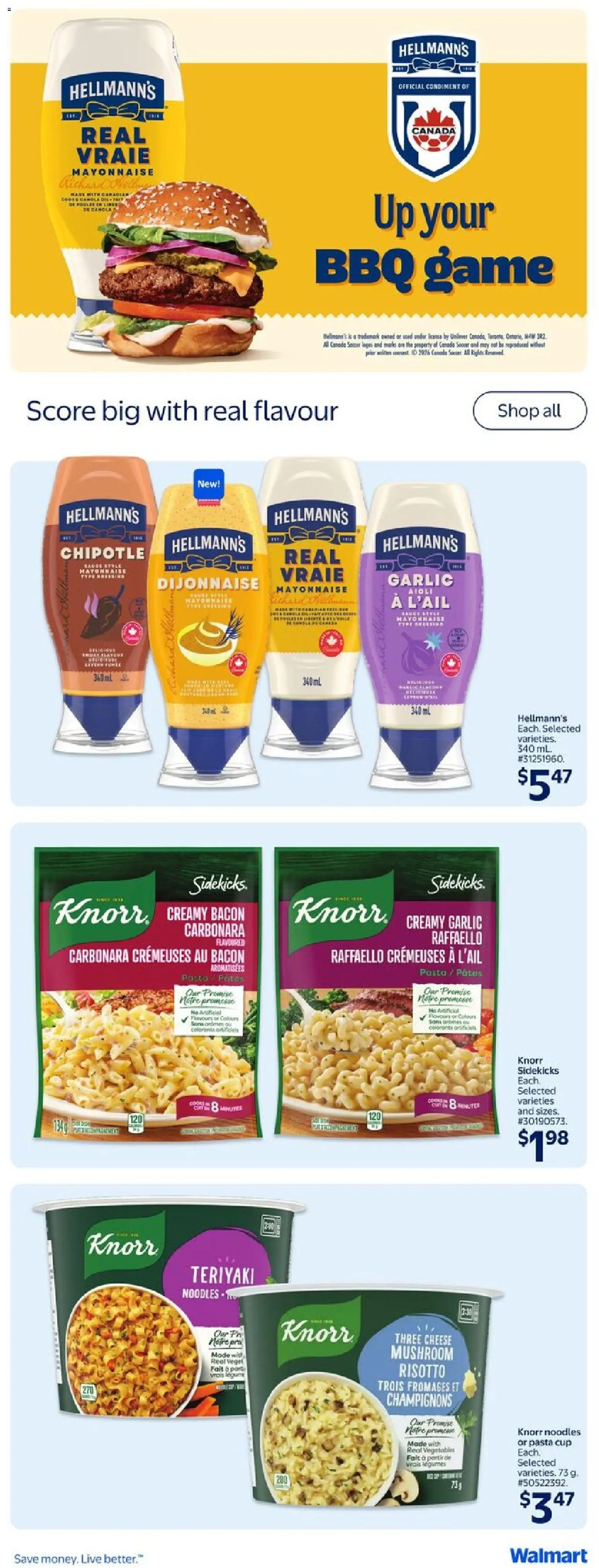 Walmart flyer valid from 18.06.2026 | Page: 19 | Products: Noodles, Pasta, Game, Cheese