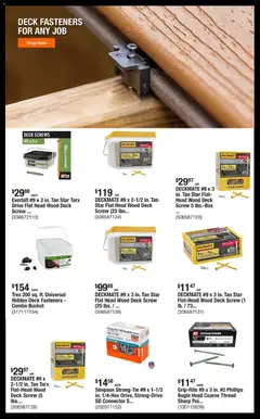 Preview of Home Depot weekly ads valid from 07/13/2026 | Page: 4 | Products: Screw, Connector