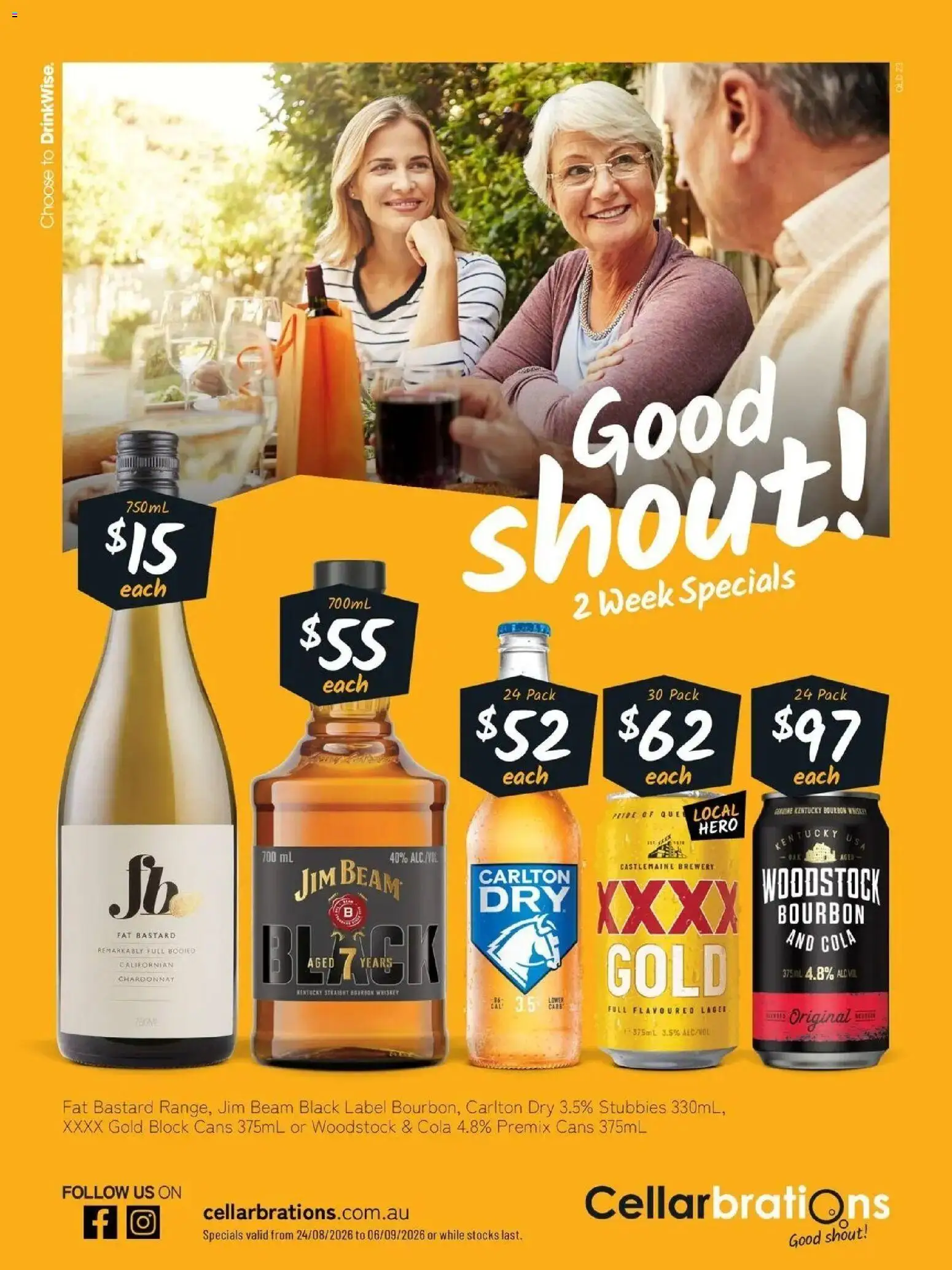 Cellarbrations catalogue - valid from 24/08/2026 | Page: 1 | Products: Jim Beam, Bourbon, Whiskey