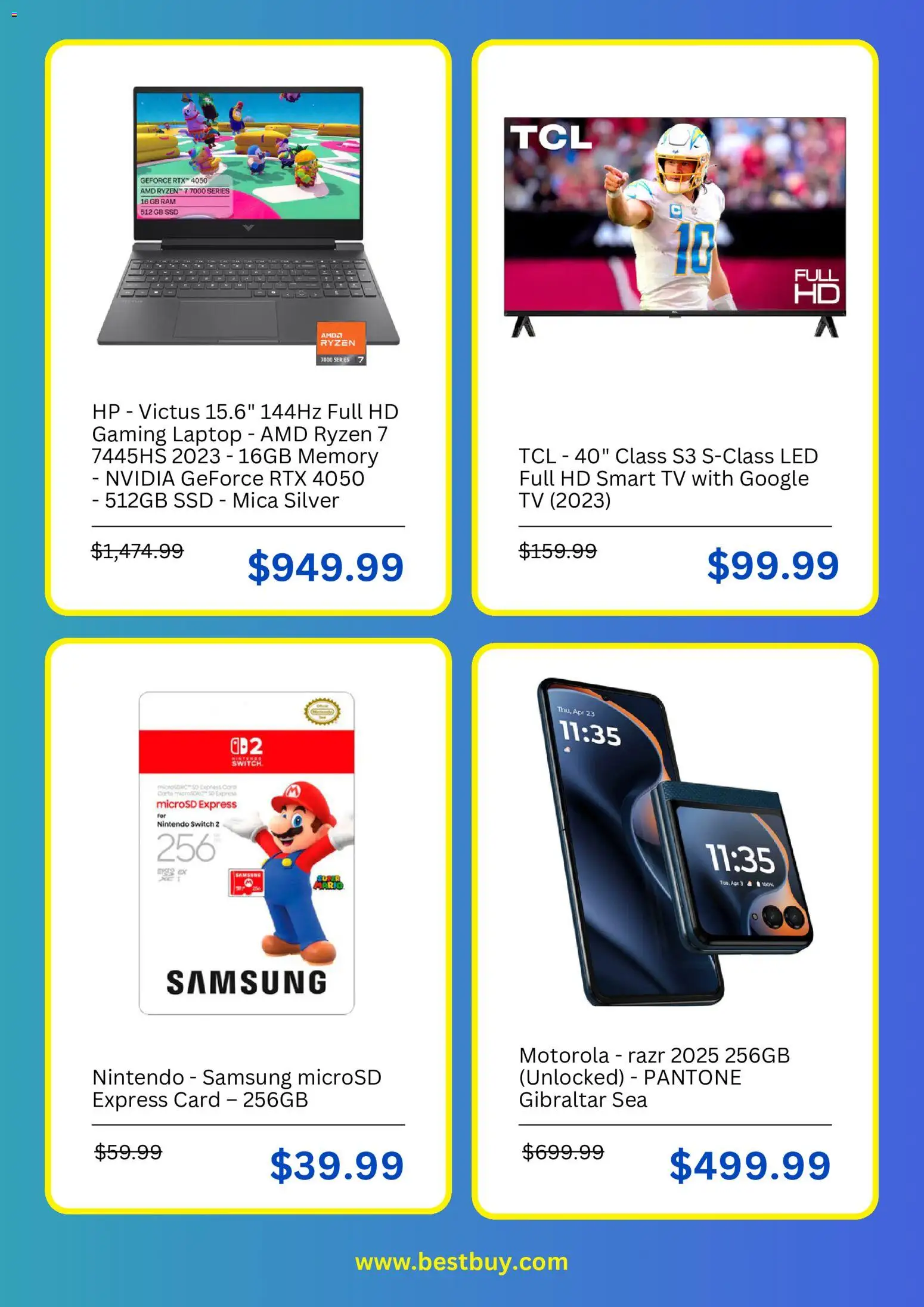 Best Buy Weekly Ad - valid from 07/01/2026 | Page: 5 | Products: Switch, Tv, Laptop, Nintendo