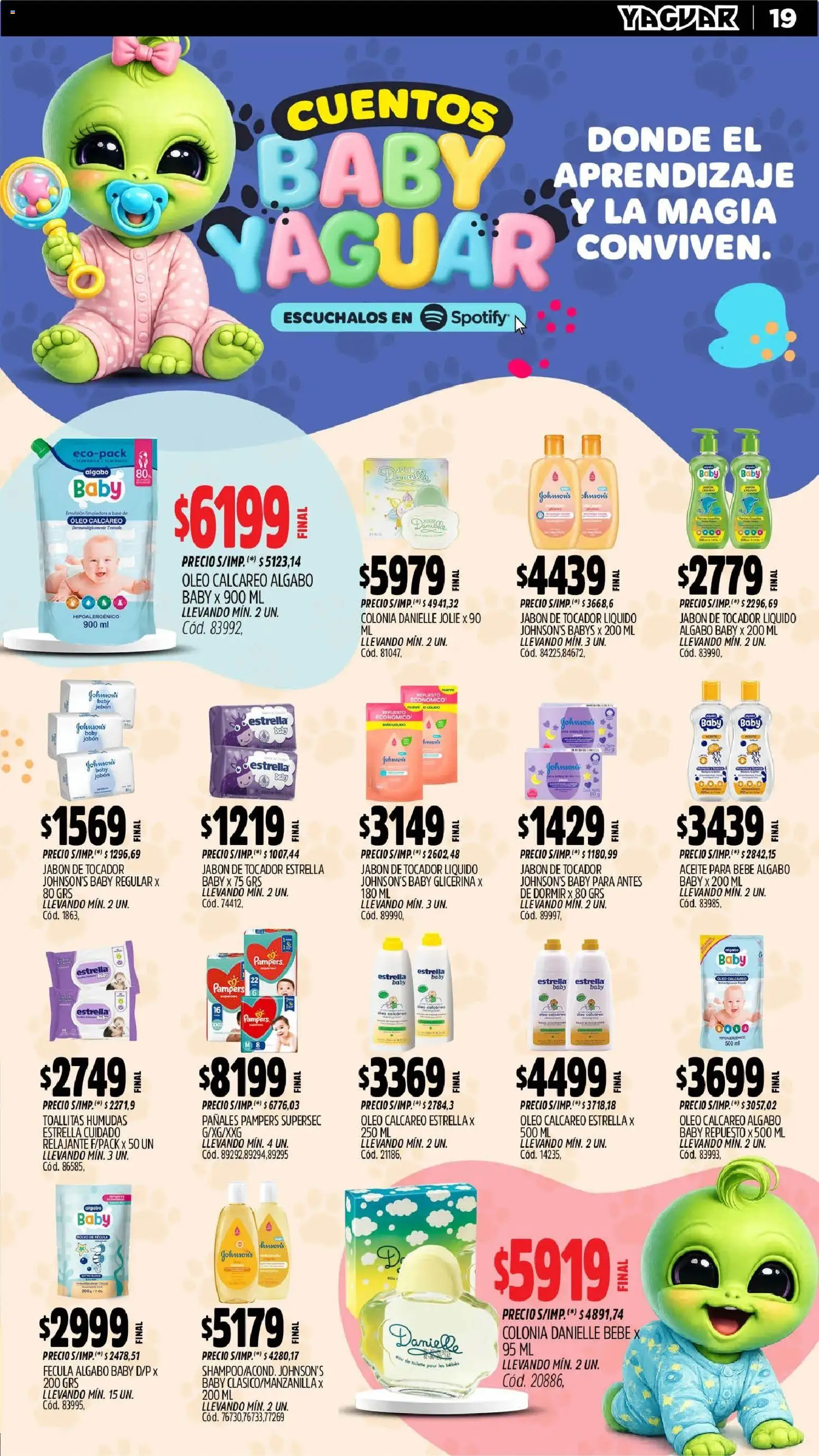Yaguar catálogo │ válido desde el 06/07/2026 | Página: 20 | Productos: Baño, Aceite, Jabón, Pañales