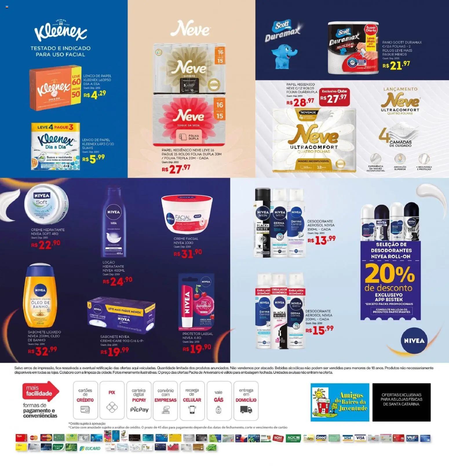 Bistek Supermercados Folheto - válido de 23/09/2026 | Página: 20 | Produtos: Lenço, Óleo, Creme hidratante, Protetor labial