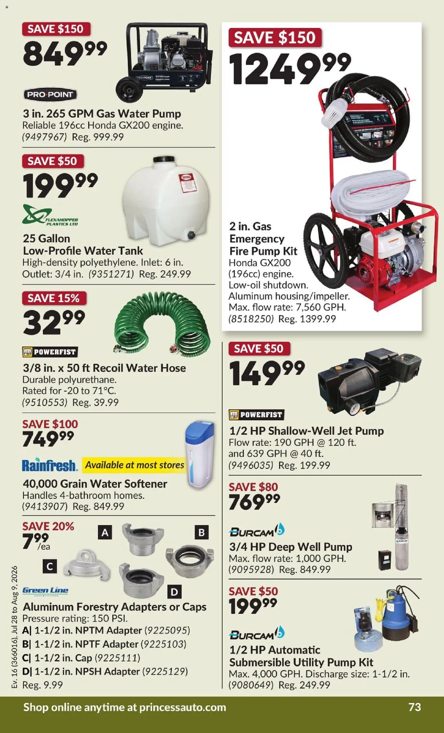 Princess Auto flyer valid from Jul 28, 2026 | Page: 78