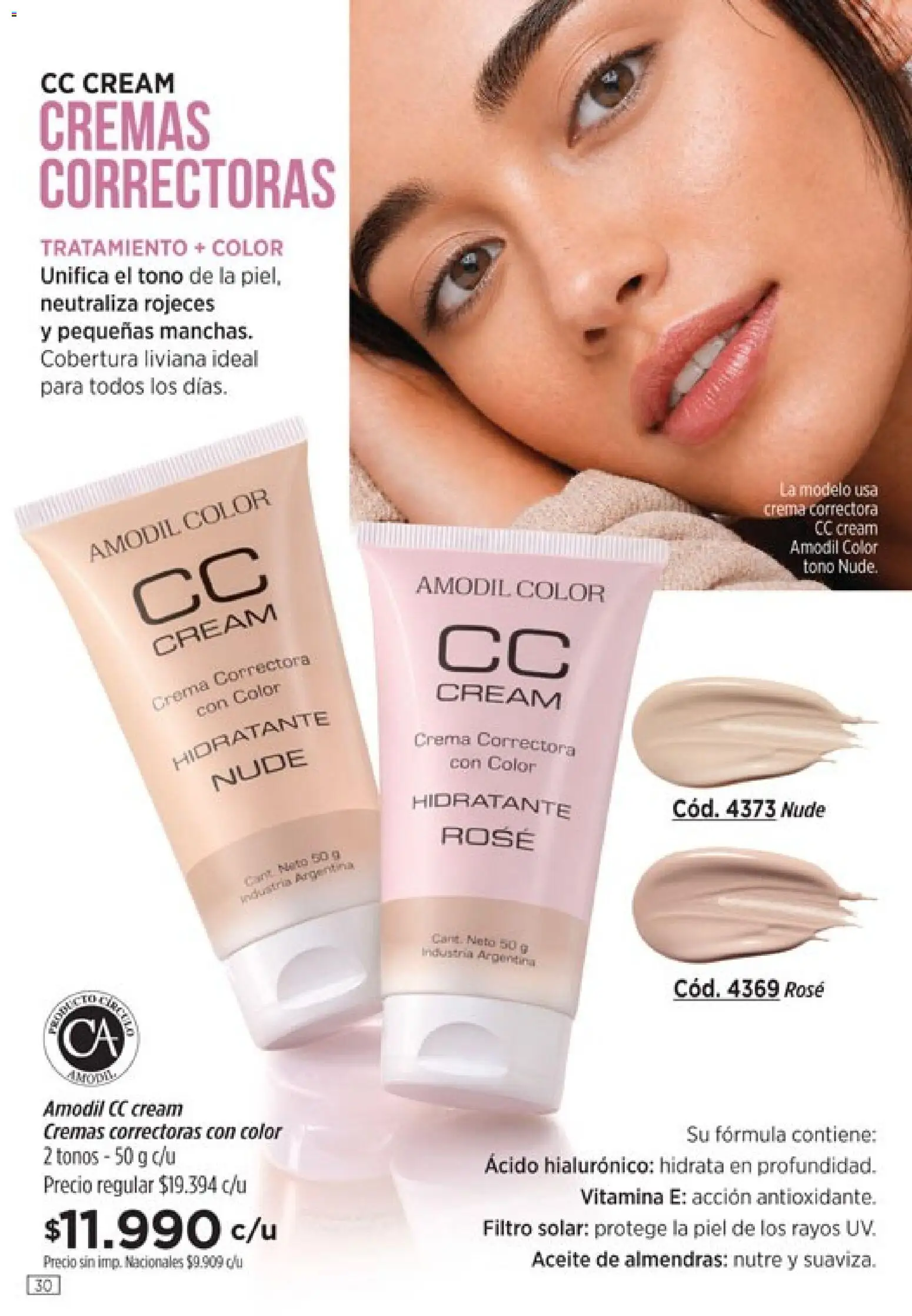 Catálogo Amodil Campaña 12 │ válido desde el 30/06/2026 | Página: 30 | Productos: Almendras, Aceite, Crema