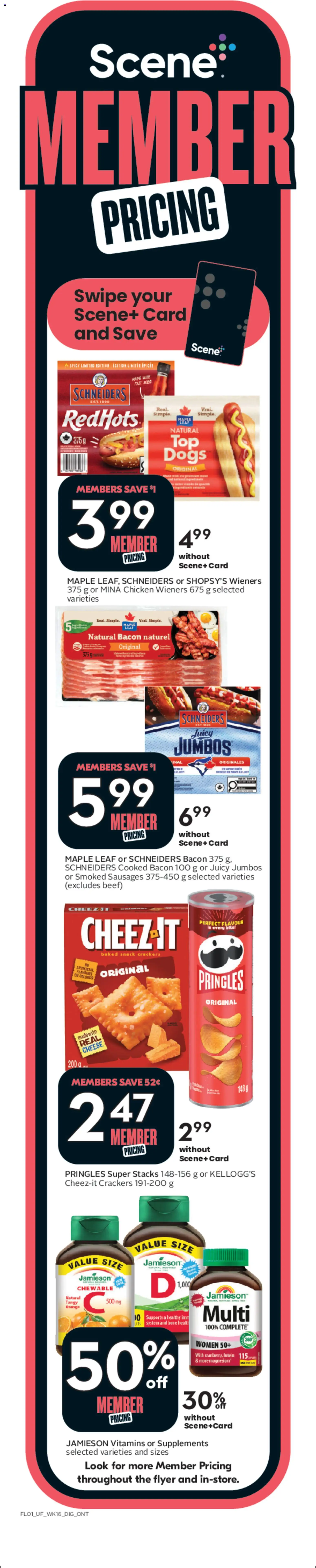 Sobeys flyer valid from Aug 13, 2026 | Page: 2 | Products: Beef, Sausages, Crackers, Chicken
