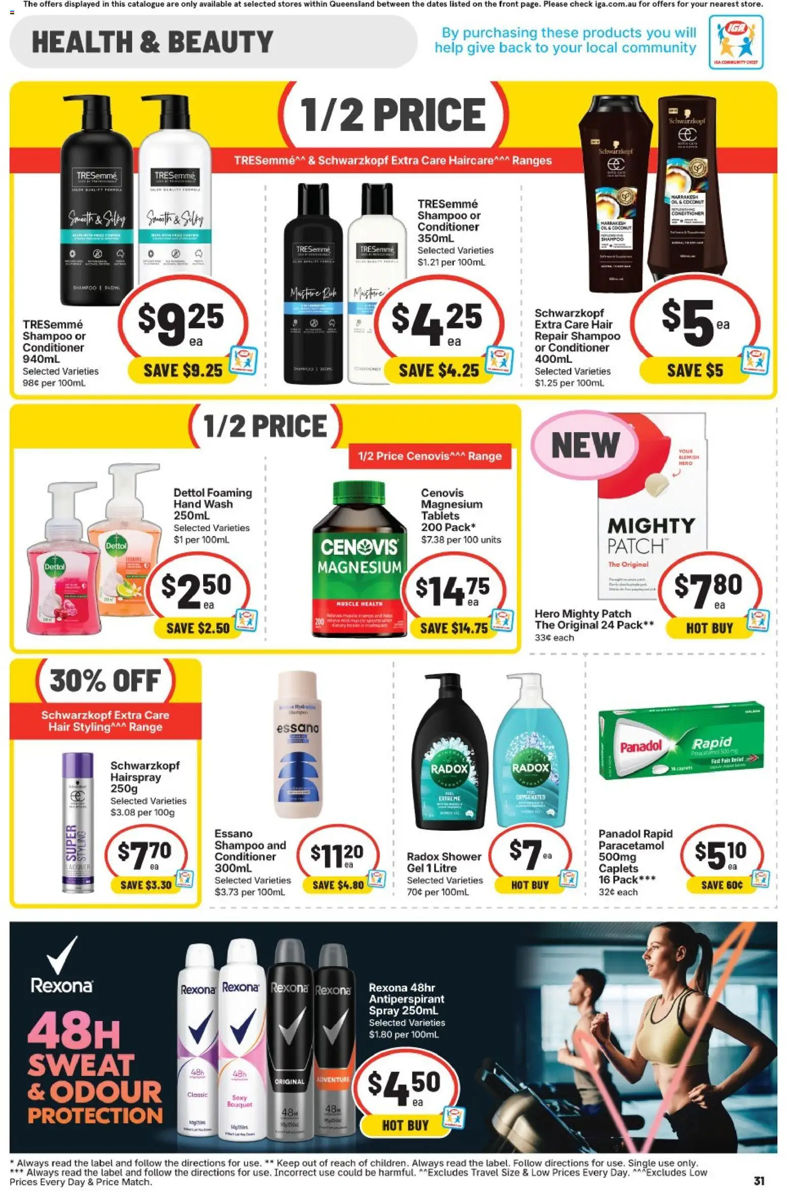 IGA catalogue - valid from 03.06.2026 | Page: 31 | Products: Shampoo, Antiperspirant, Blemish, Tablets