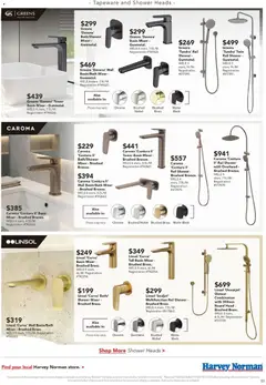 Preview of Harvey Norman May Bathroom - valid from 07.05.2026 | Page: 3 | Products: Shower, Greens, Accessories, Mixer