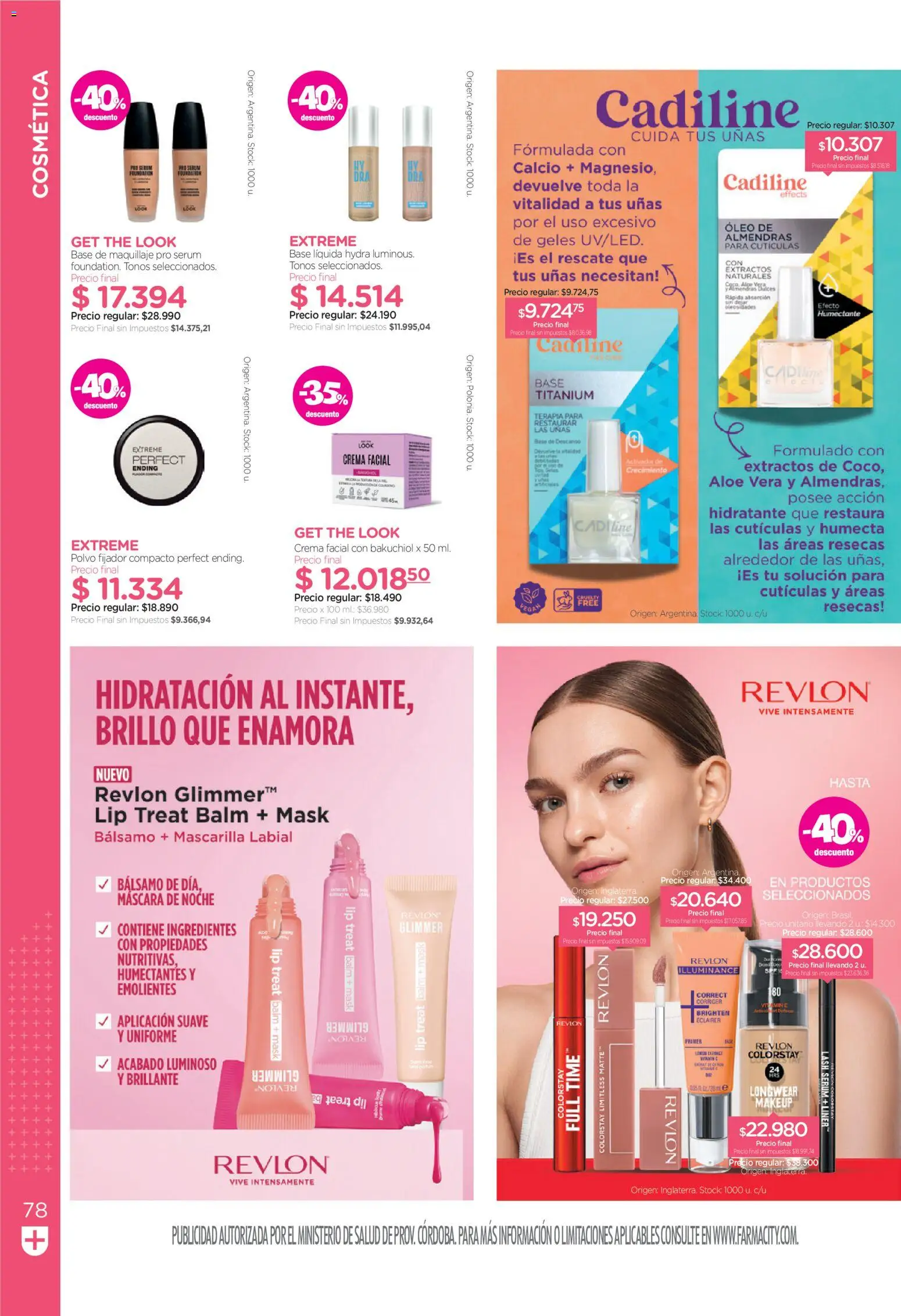 Farmacity catálogo │ válido desde el 02.06.2026 | Página: 78 | Productos: Mascarilla, Base de maquillaje, Polvo, Máscara