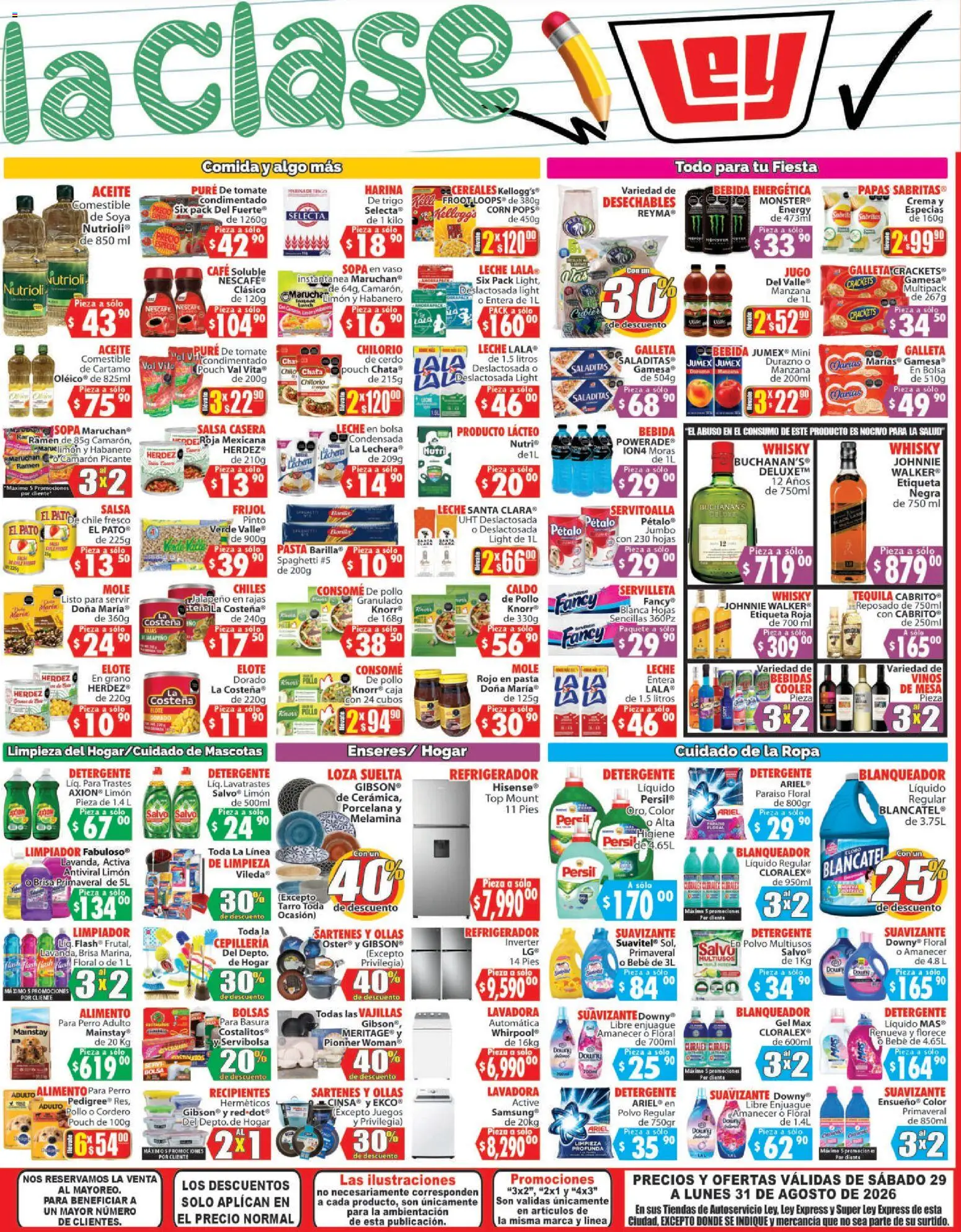 Nuevas ofertas de Casa Ley válidas en toda la República Mexicana desde el 29/08/2026. ¡Encuentra las mejores ofertas en Casa Ley folleto Autoservicio! | Página: 4 | Productos: Café soluble, Jugo, Tequila, Mesa