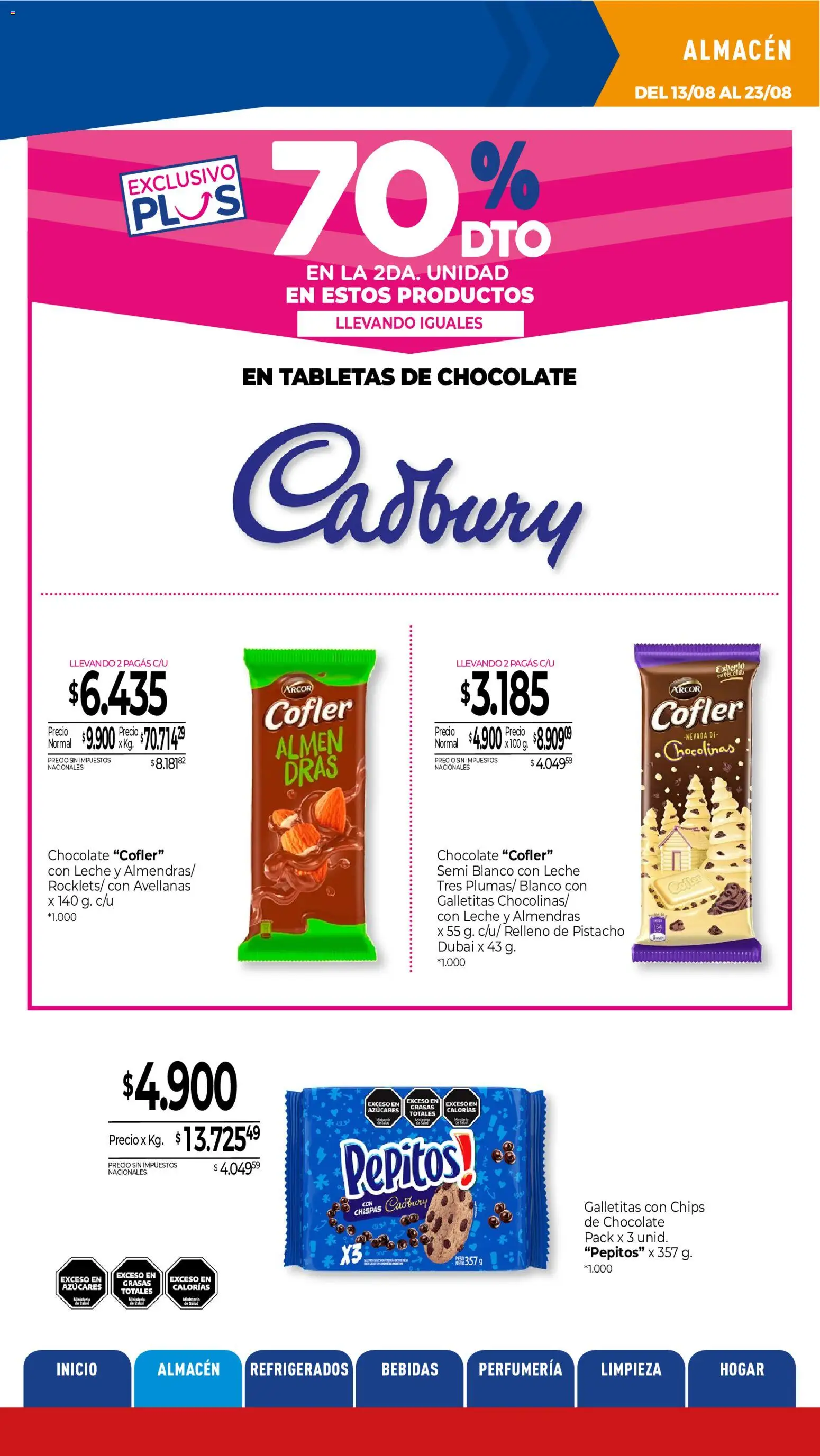 La Anonima catálogo │ válido desde el 13/08/2026 | Página: 8 | Productos: Avellanas, Galletitas, Bebidas, Chocolate