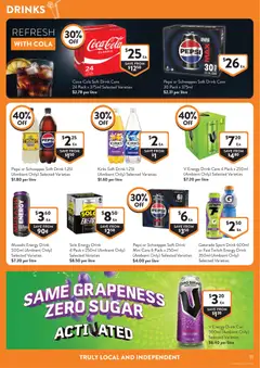 Preview of Foodworks catalogue - valid from 17.06.2026 | Page: 11 | Products: Energy drink, Pepsi, Sugar, Lemon