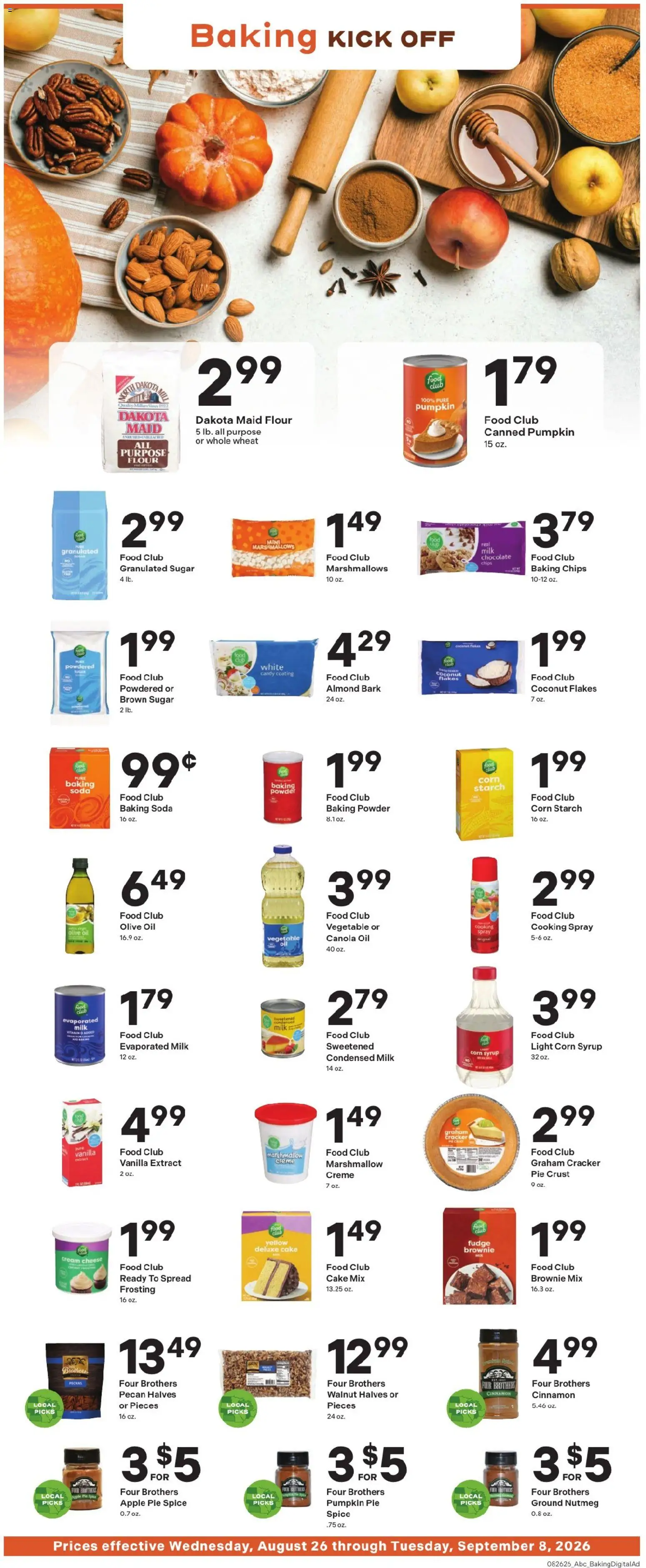 Coborn's - Weekly Ad - valid from 08/26/2026 | Page: 9 | Products: Granulated sugar, Chips, Cream, Canola oil