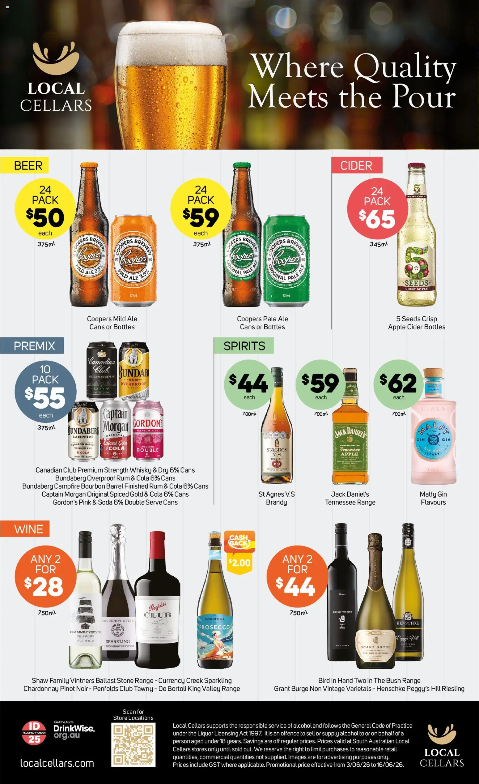 Foodland catalogue - valid from 10.06.2026 | Page: 34 | Products: Beer, Bourbon, Gin, Rum