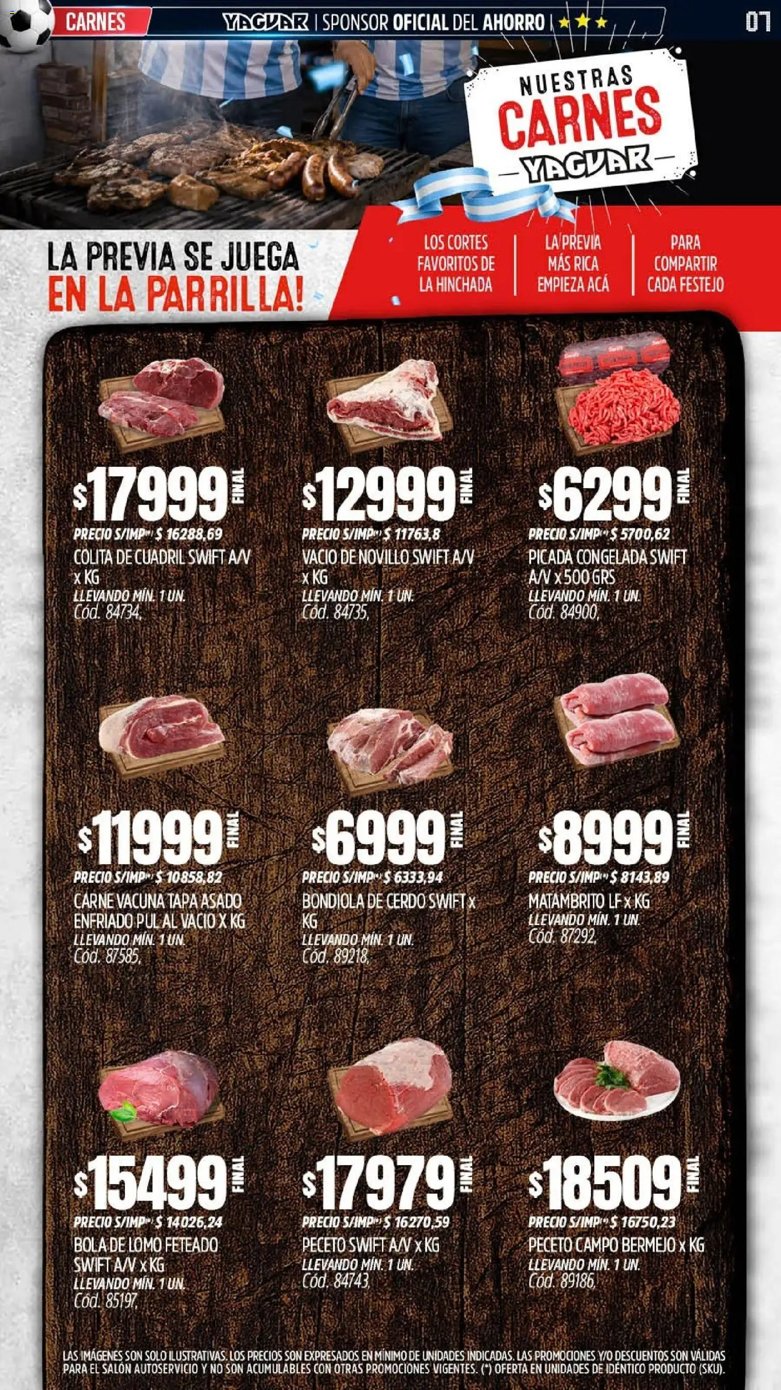 Yaguar - Oferta Semanal Jujuy │ válido desde el 15/06/2026 | Página: 6 | Productos: Juega, Parrilla, Cerdo