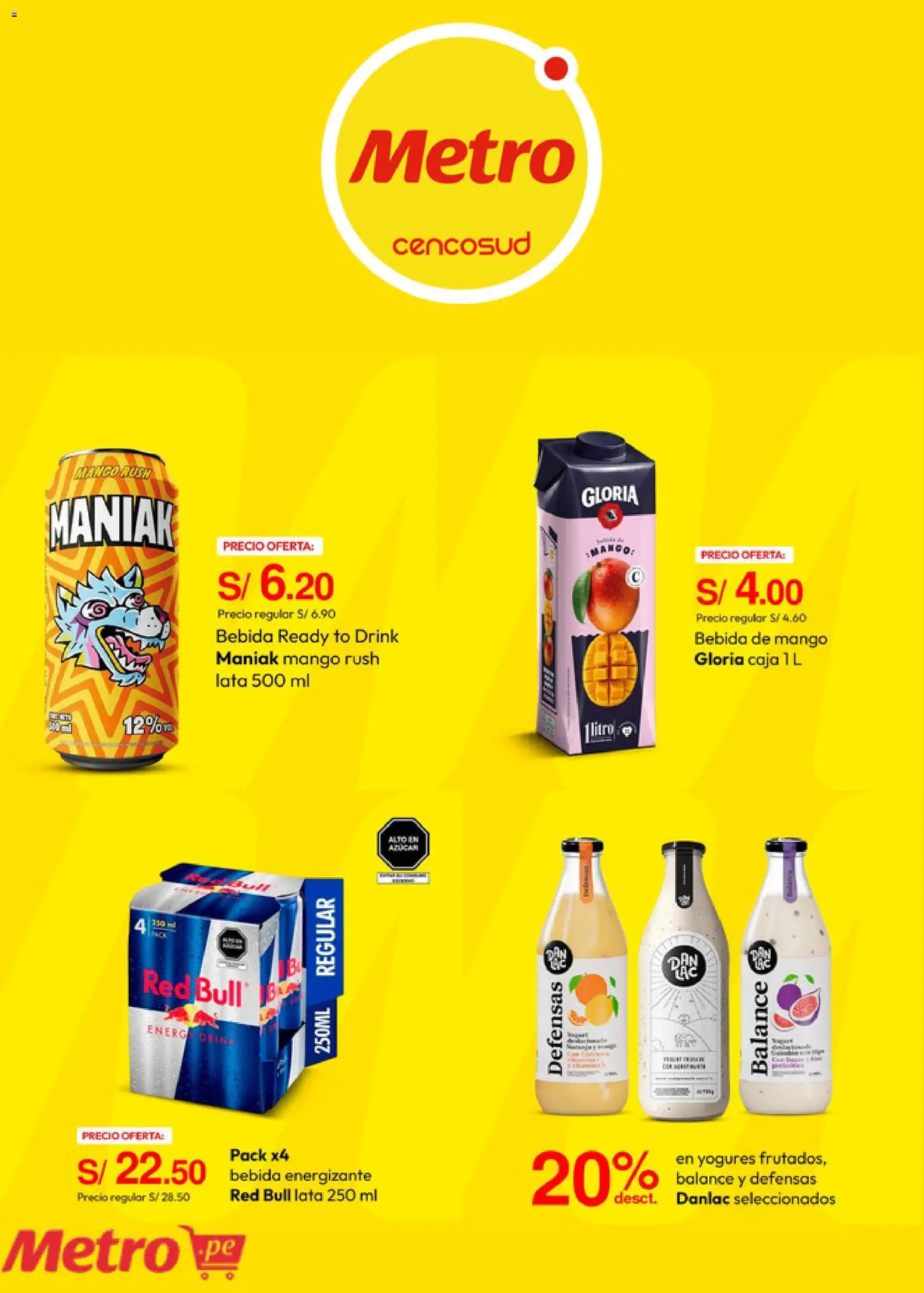 Catálogo Metro válido desde 24/08/2026 | Página: 3 | Productos: Mango, Caja, Azúcar