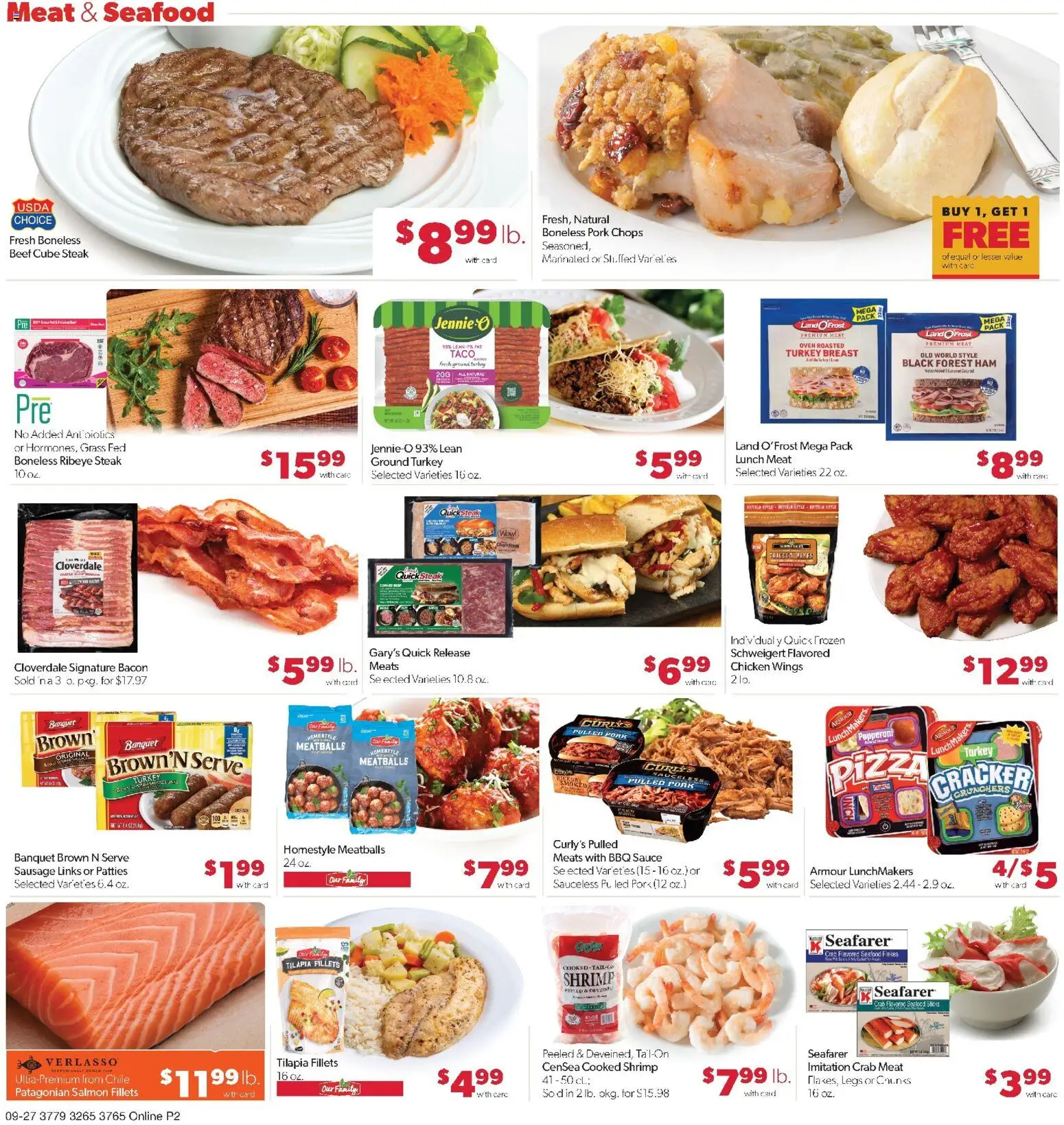 Family Fare Weekly Ad - SD - valid from 09/27/2026 | Page: 7 | Products: Ham, Pork, Tilapia, Pulled pork