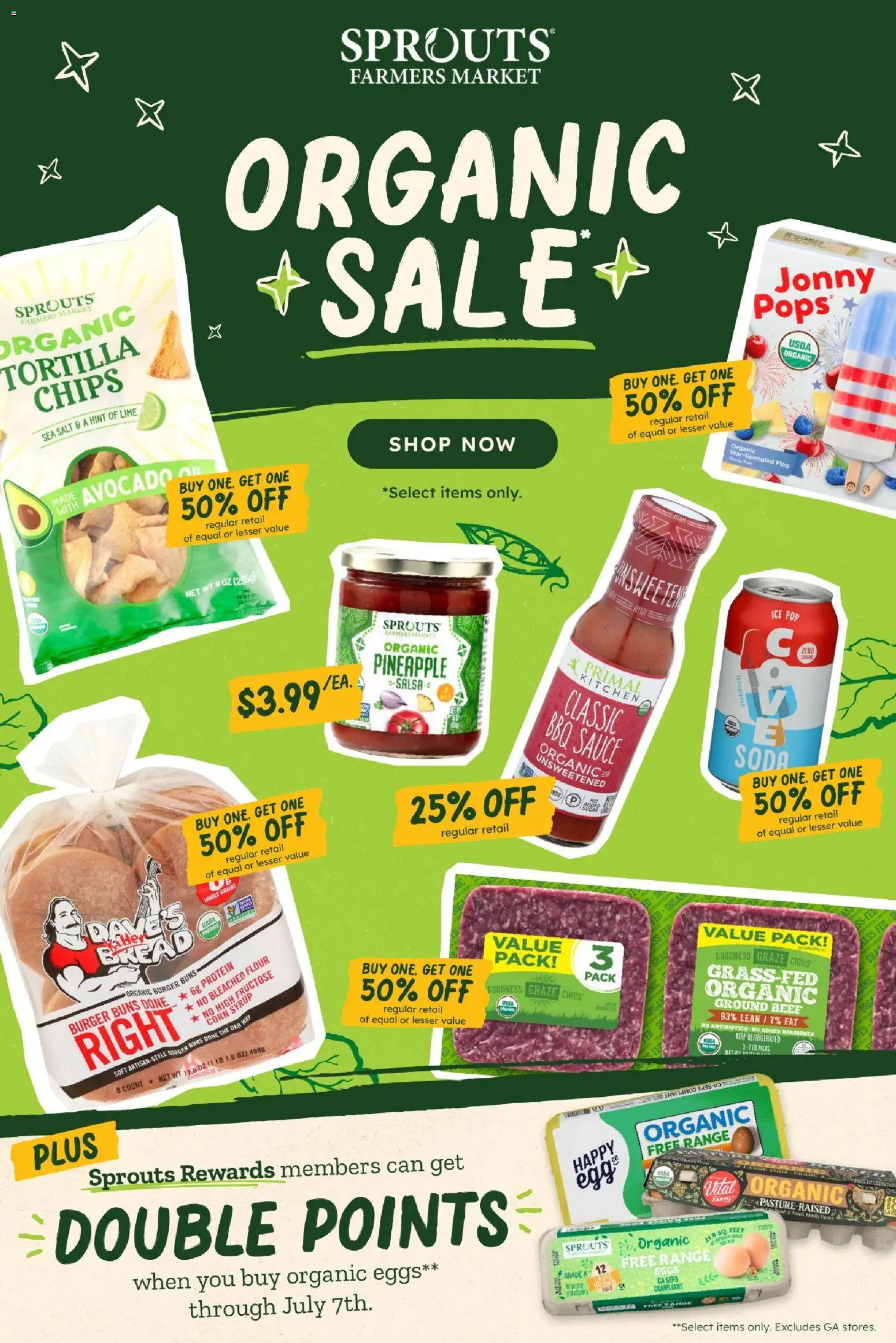 Sprouts Weekly Ad - valid from 07/01/2026 | Page: 1 | Products: Beef, Pineapple, Sauce, Salt