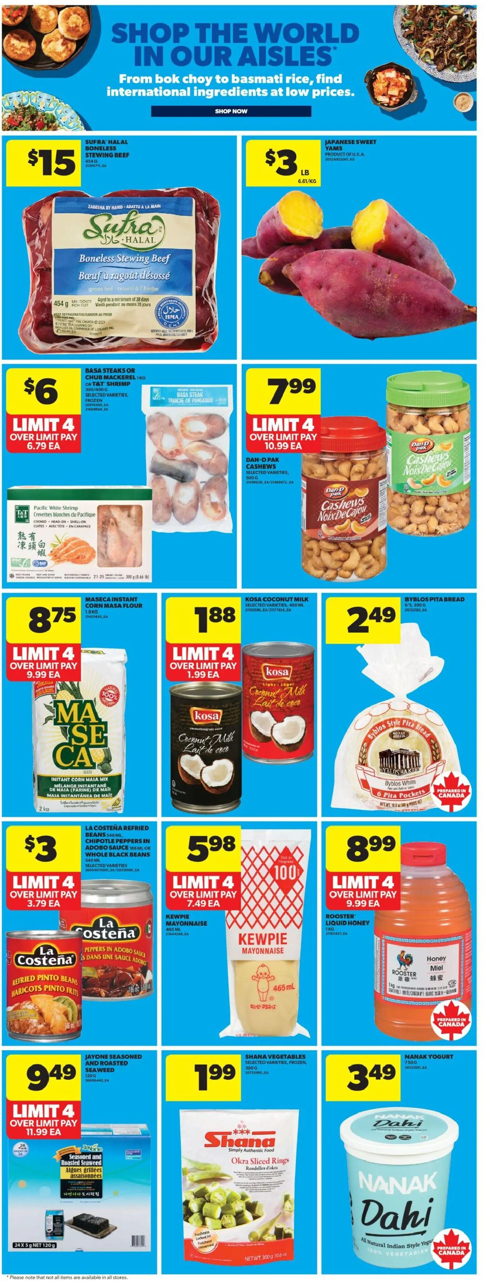 Real Canadian Superstore flyer valid from Jul 9, 2026 | Page: 17 | Products: Beef, Milk, Yogurt, Bread