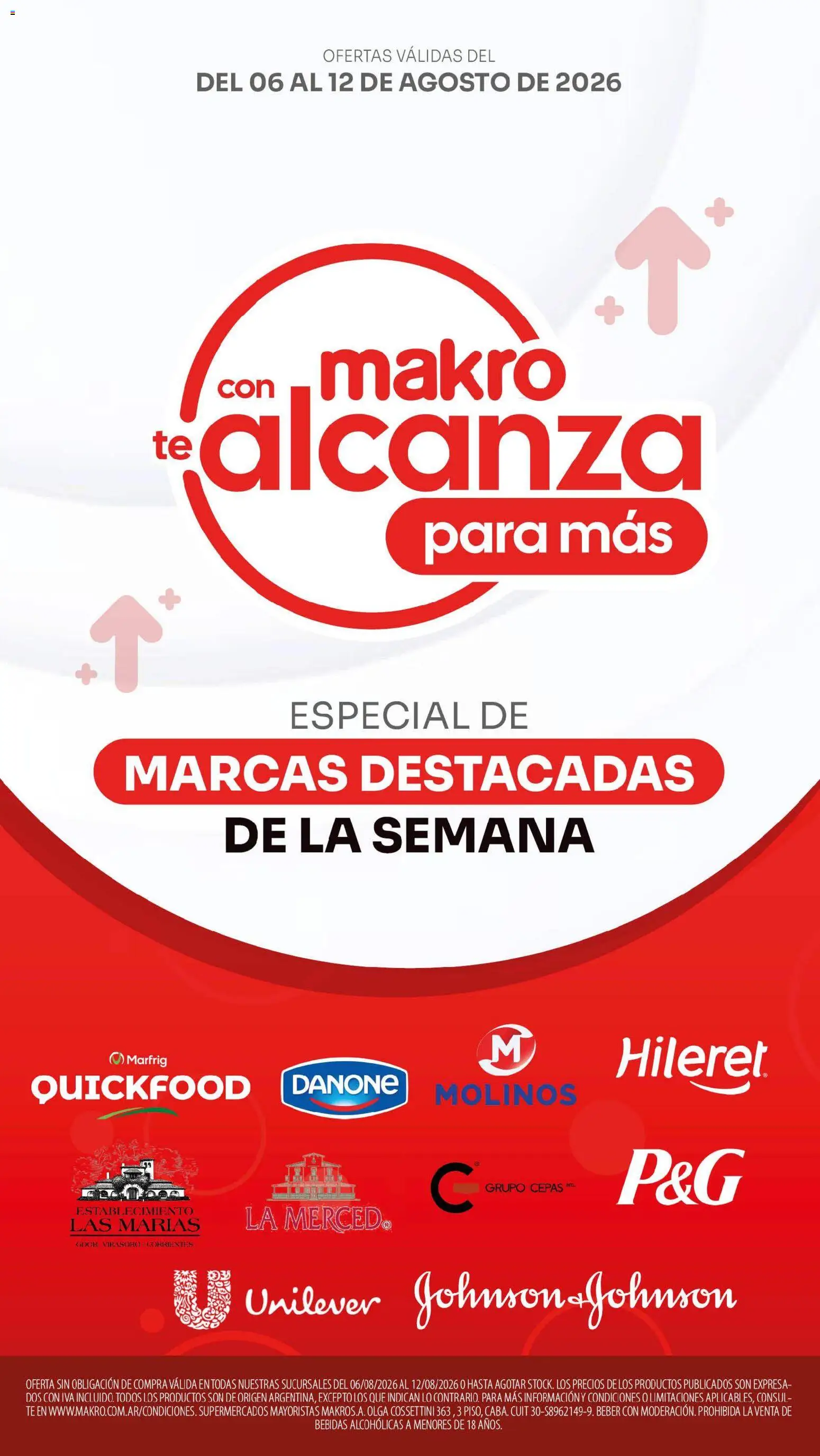 Makro ofertas │ válido desde el 06/08/2026 | Página: 1 | Productos: Bebidas, Té