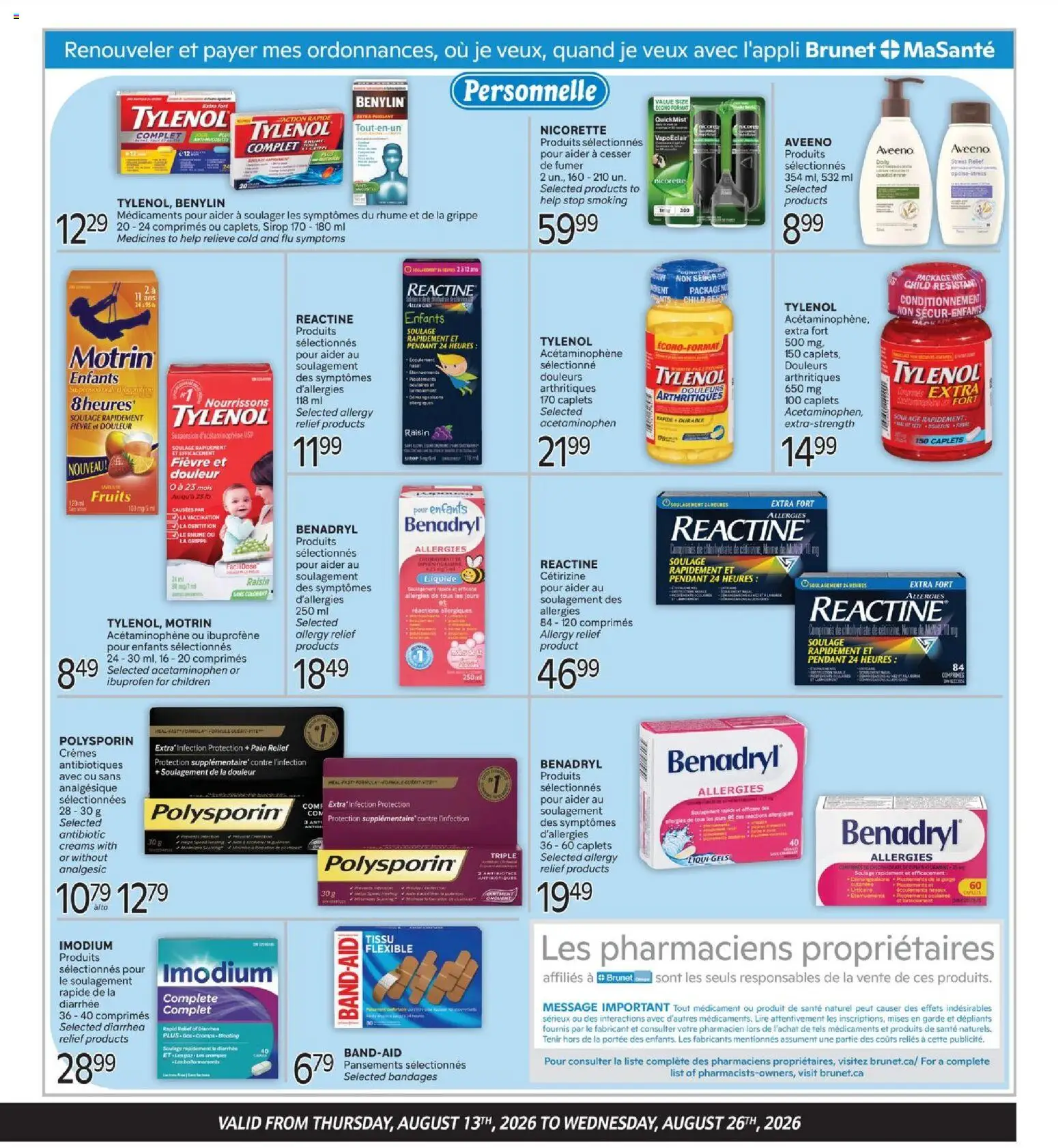 Brunet flyer valid from Aug 13, 2026 | Page: 3