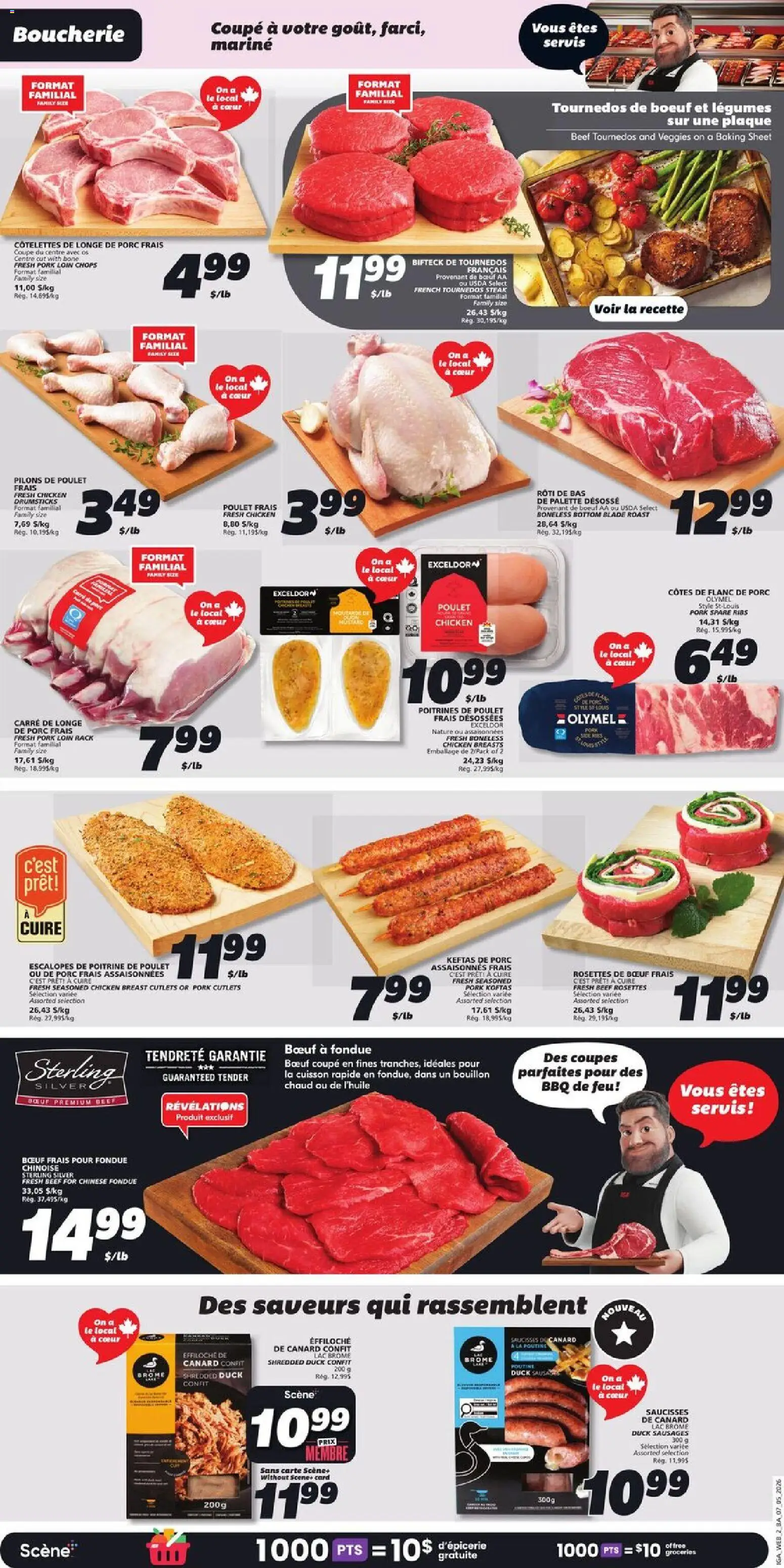 IGA flyer valid from 07.05.2026 | Page: 6 | Products: Beef, Chicken breasts, Chicken, Pork