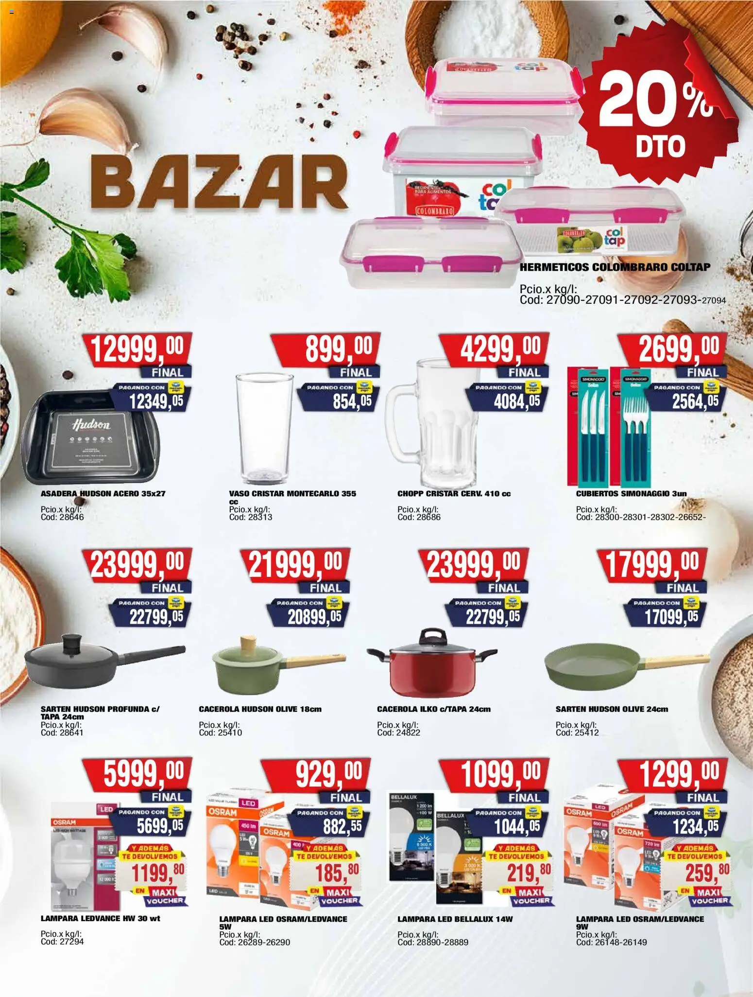 Maxiconsumo ofertas │ válido desde el 16.03.2026 | Página: 34 | Productos: Asadera, Sartén, Lámpara, Té