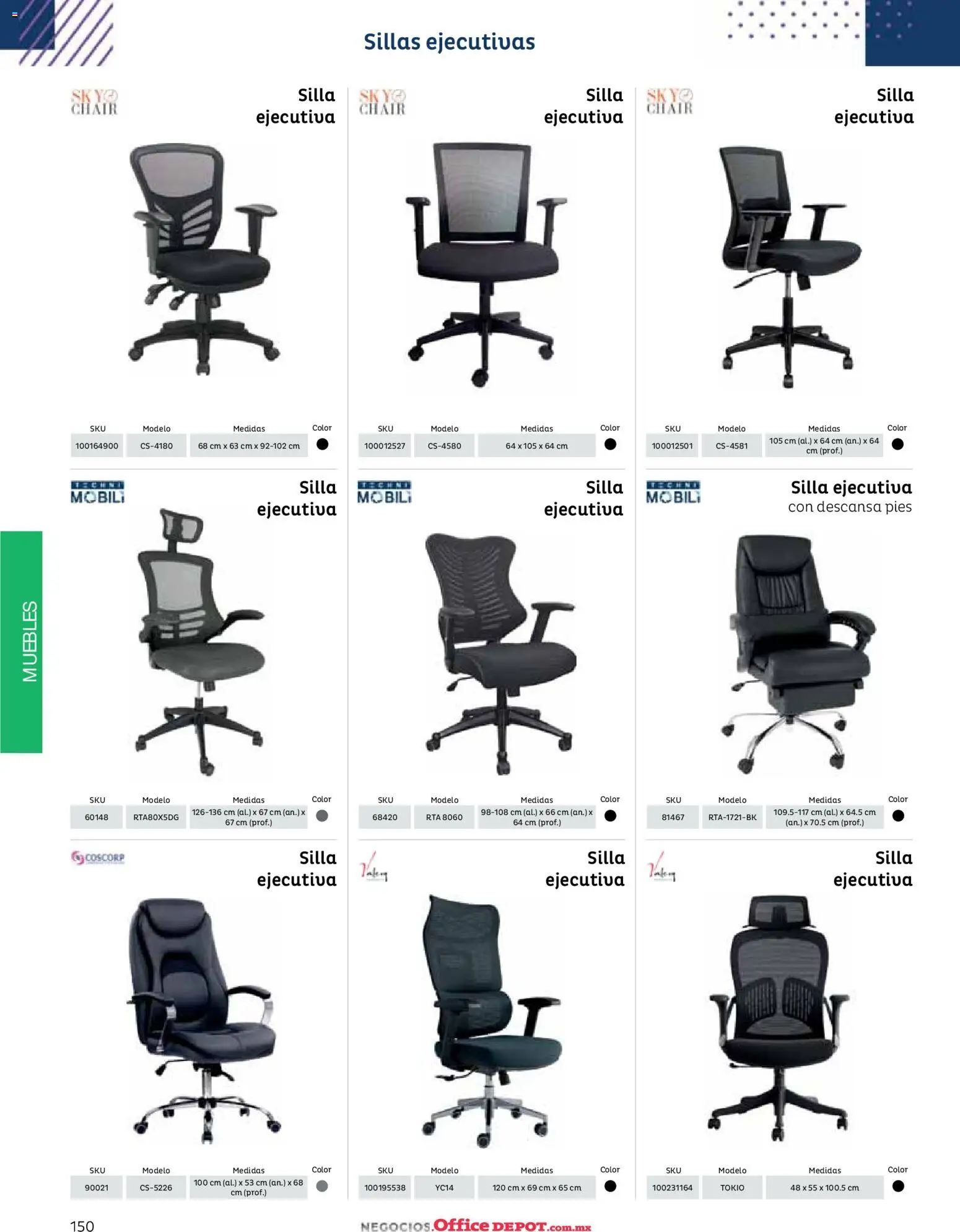 Nuevas ofertas de Office Depot válidas en toda la República Mexicana desde el 12/01/2026. ¡Encuentra las mejores ofertas en Office Depot catálogo 2026! | Página: 152 | Productos: Silla