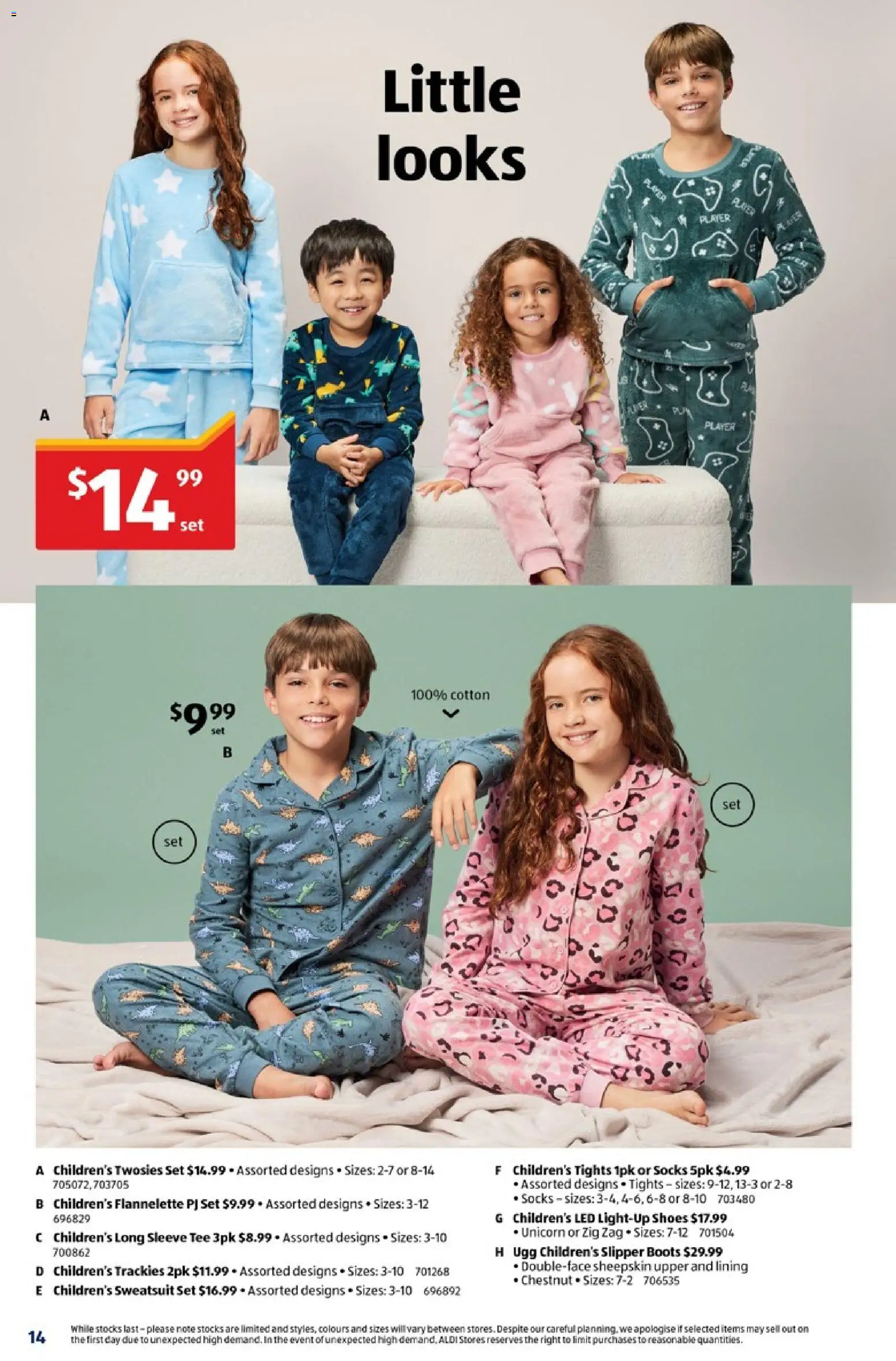Aldi catalogue - valid from 15.04.2026 | Page: 14 | Products: Socks, Boots, Tights, Player