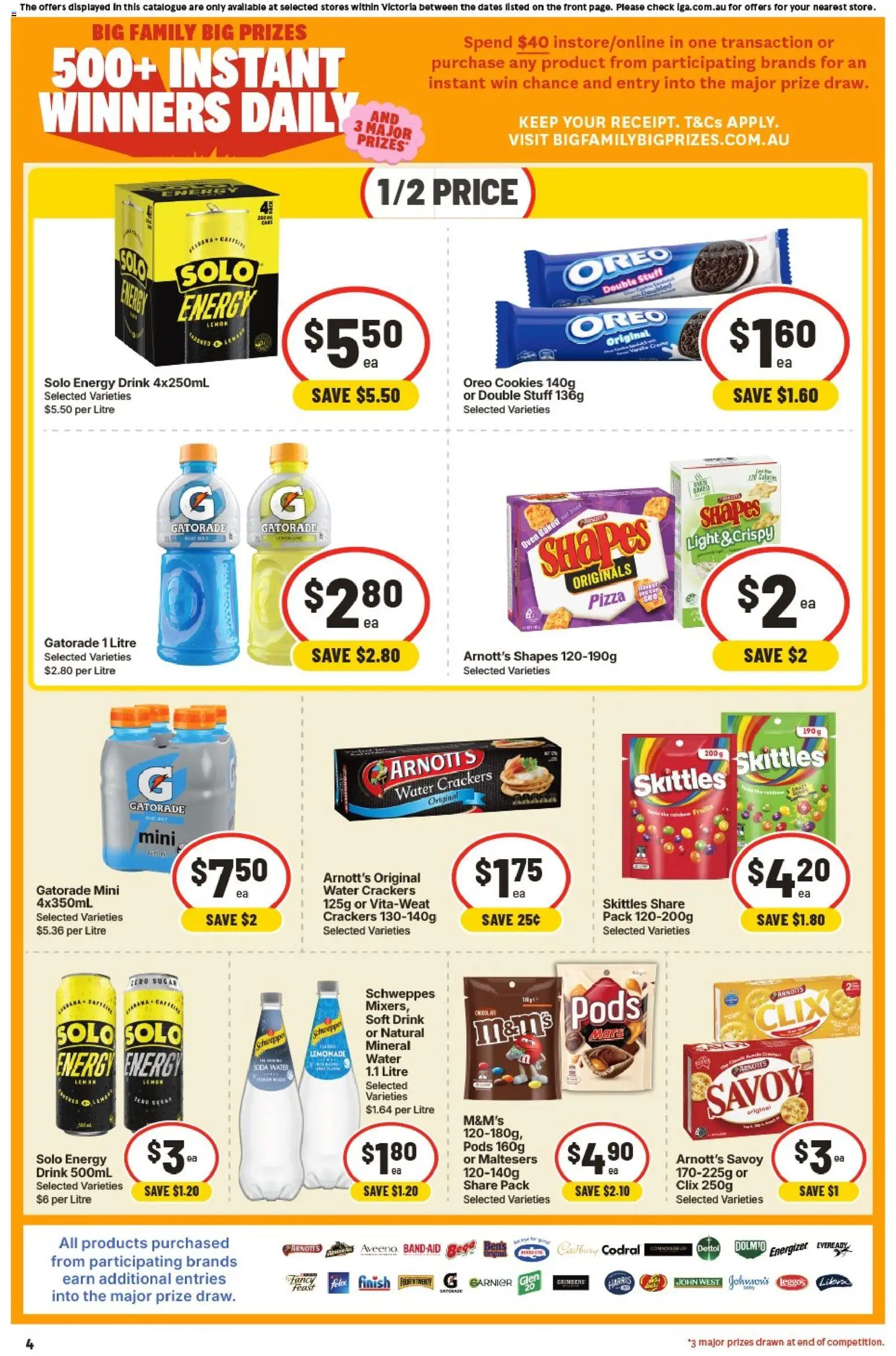 IGA catalogue - valid from 01/07/2026 | Page: 3 | Products: Light, Crackers, Fruits, Oven