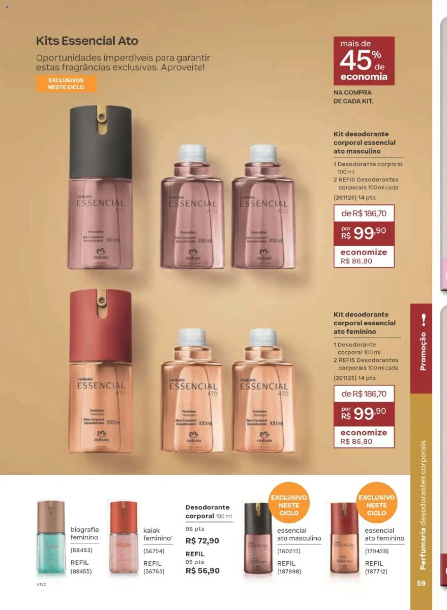 Natura Folheto - válido de 10/08/2026 | Página: 60 | Produtos: Desodorante, Pato