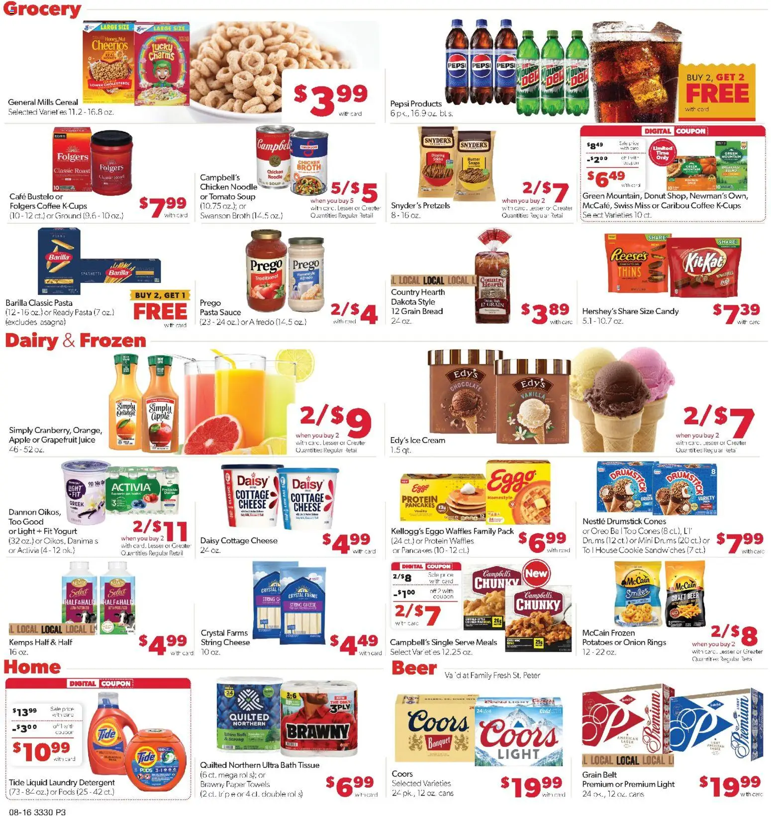 Family Fare Weekly Ad - MN - valid from 08/16/2026 | Page: 3 | Products: Candy, Honey, Belt, Barilla
