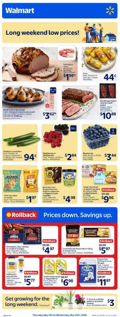 Preview of Walmart weekly flyer from shop Walmart valid from 14.05.2026