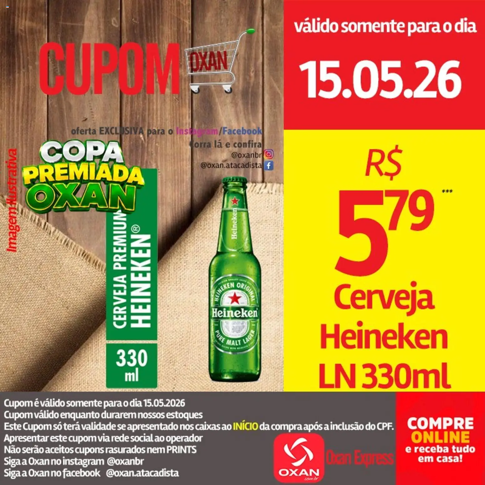 Oxan Atacadista Folheto - válido de 15.05.2026 | Página: 17 | Produtos: Cerveja, Copa, Cerveja Heineken, Heineken