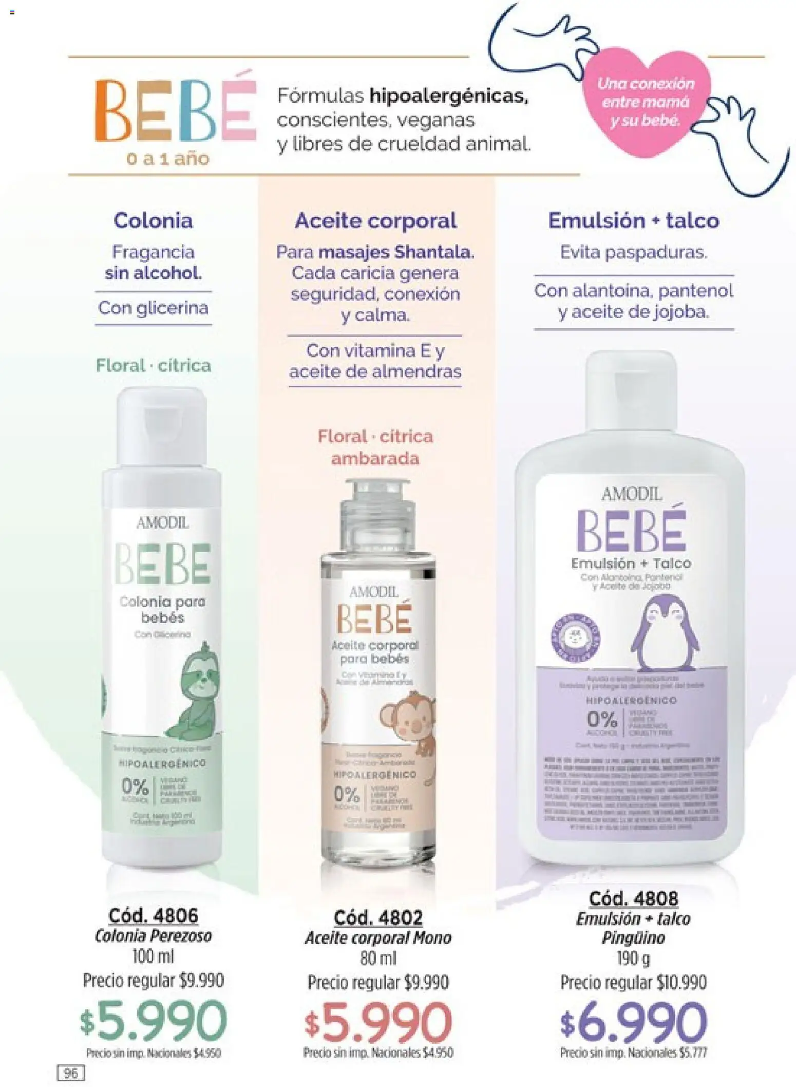 Catálogo Amodil Campaña 15 │ válido desde el 26/08/2026 | Página: 96 | Productos: Moño, Almendras, Fragancia, Aceite