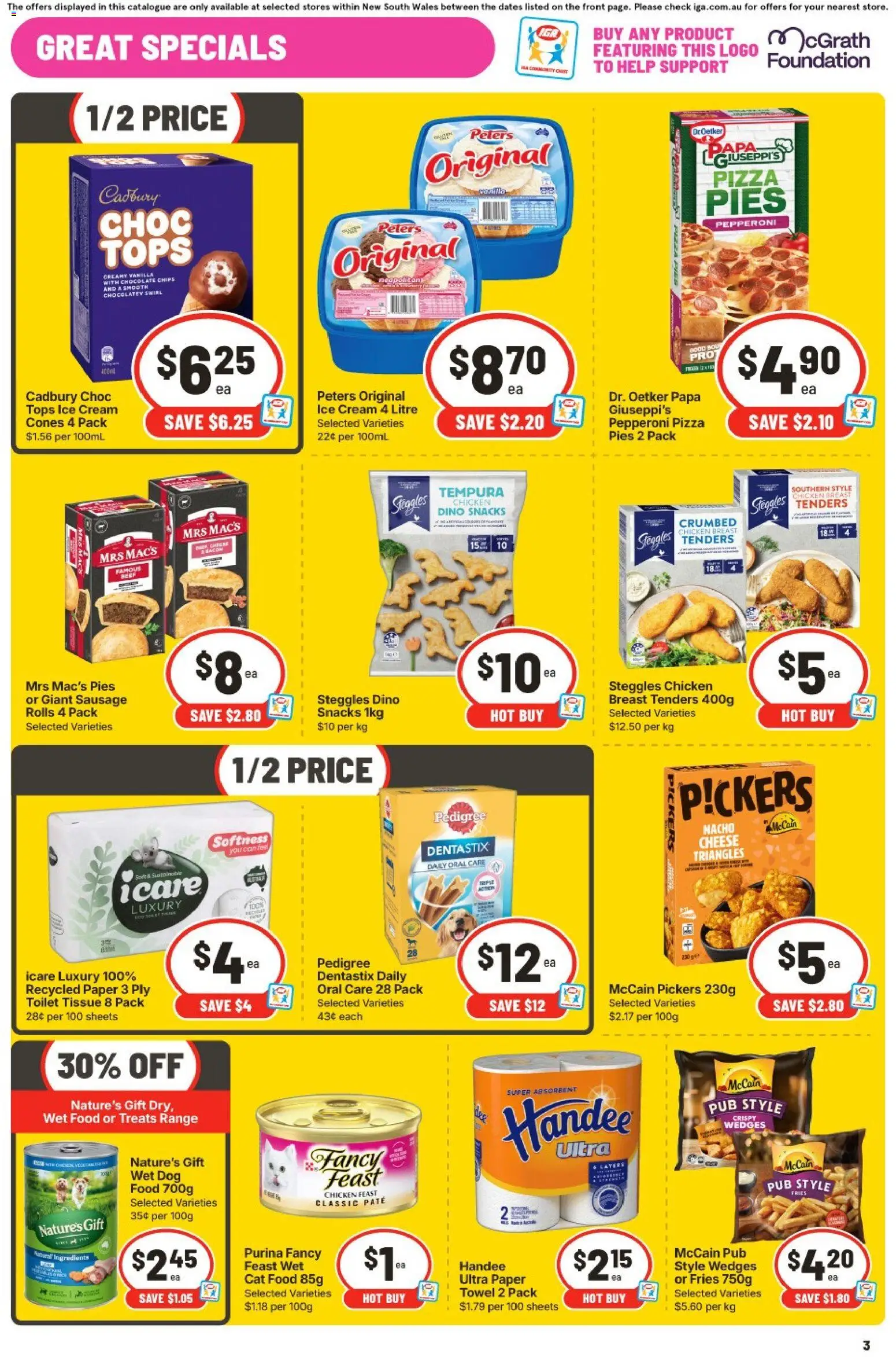 IGA catalogue - valid from 23/09/2026 | Page: 4 | Products: Ingredients, Pizza, Chips, Pâté
