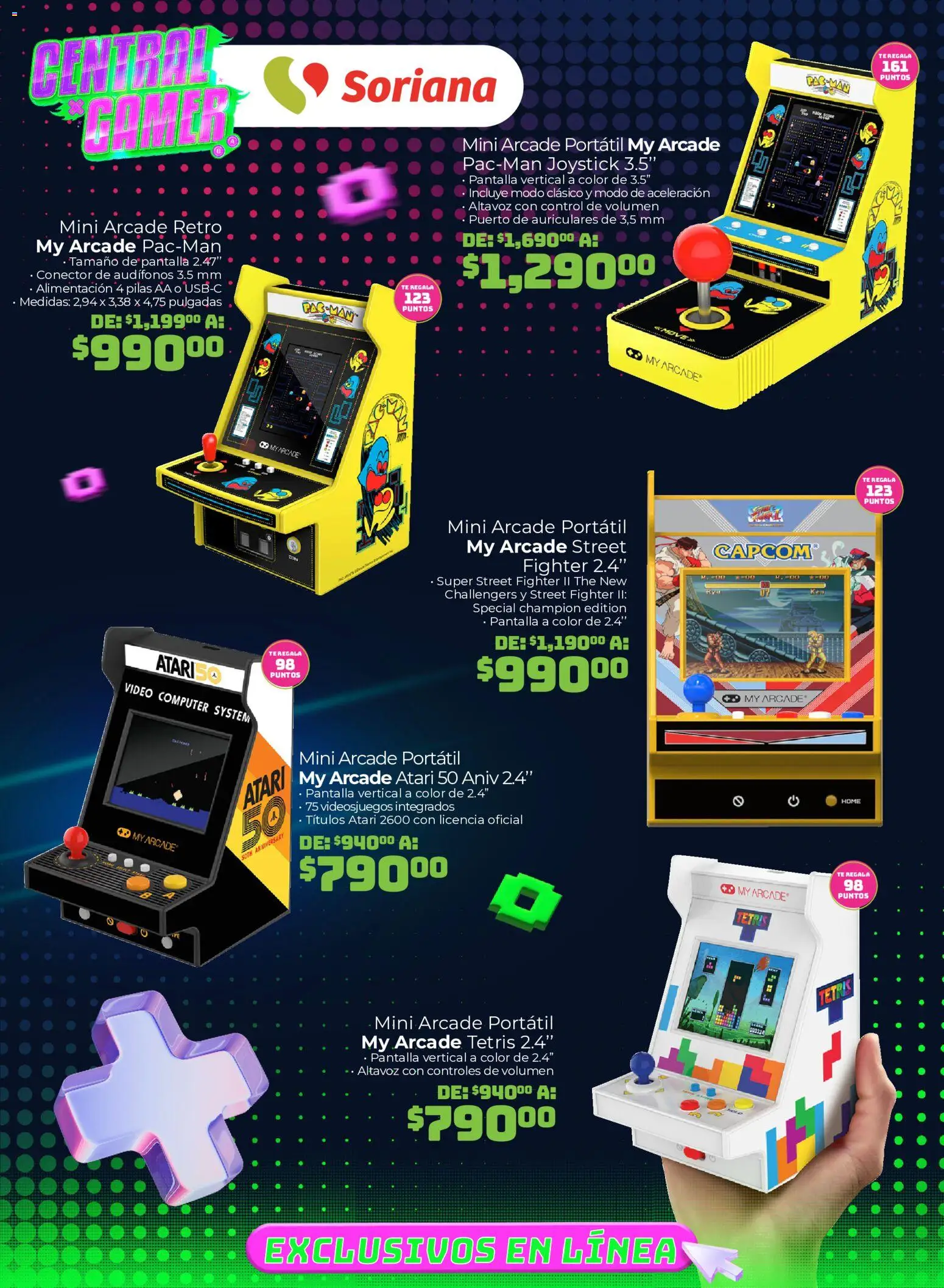 Nuevas ofertas de Soriana válidas en toda la República Mexicana desde el 13/08/2026. ¡Encuentra las mejores ofertas en Soriana Central Gamer Exclusivo en línea! | Página: 8 | Productos: Audífonos, Conector, Té, Pilas