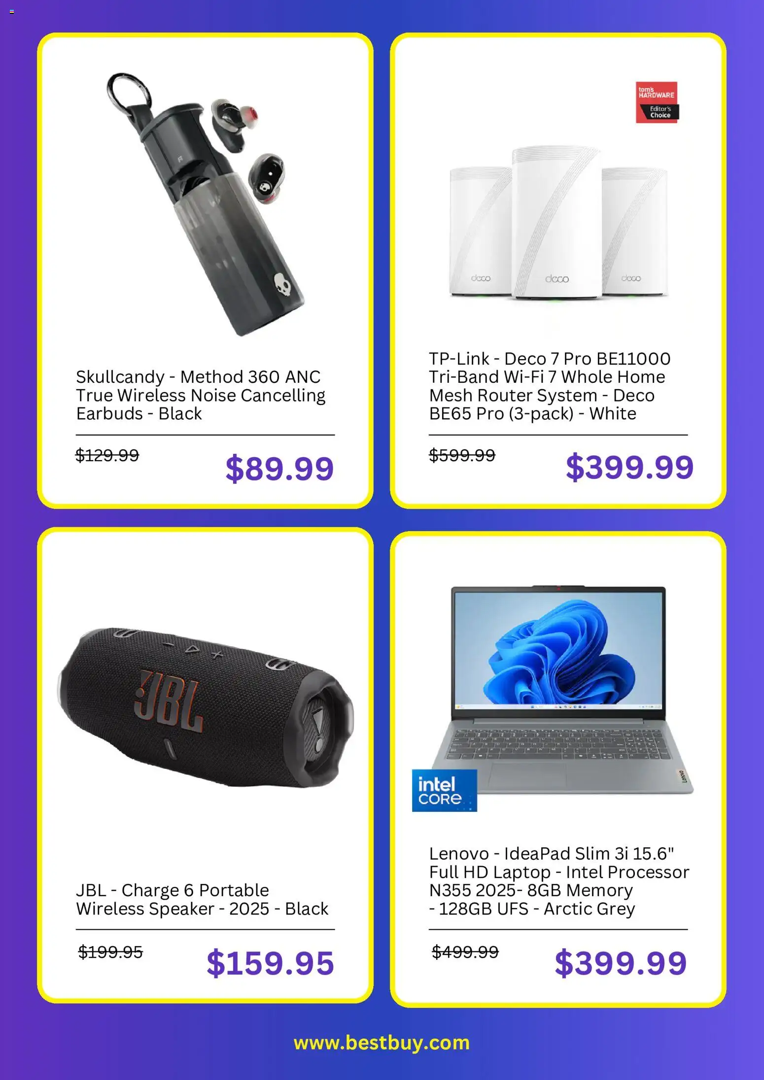 Best Buy Weekly Ad - valid from 08/01/2026 | Page: 5 | Products: Speaker, Laptop